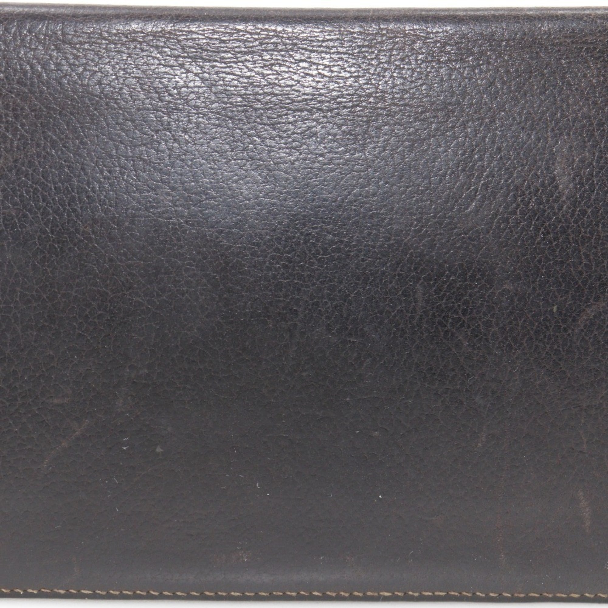 Hermes Brown Leather Bill Wallet (Bi-Fold) (Pre-Owned)