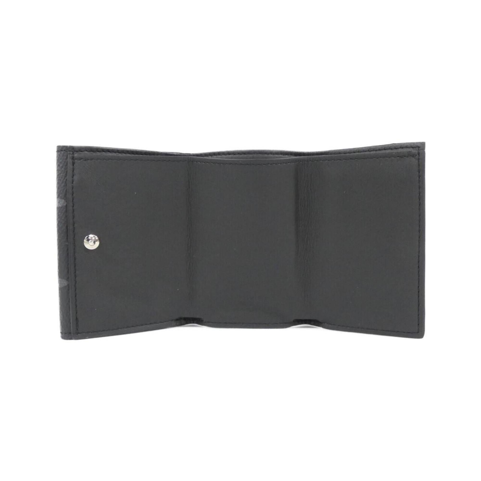 Louis Vuitton Black Coated Canvas Wallet (Bi-Fold) (Pre-Owned)