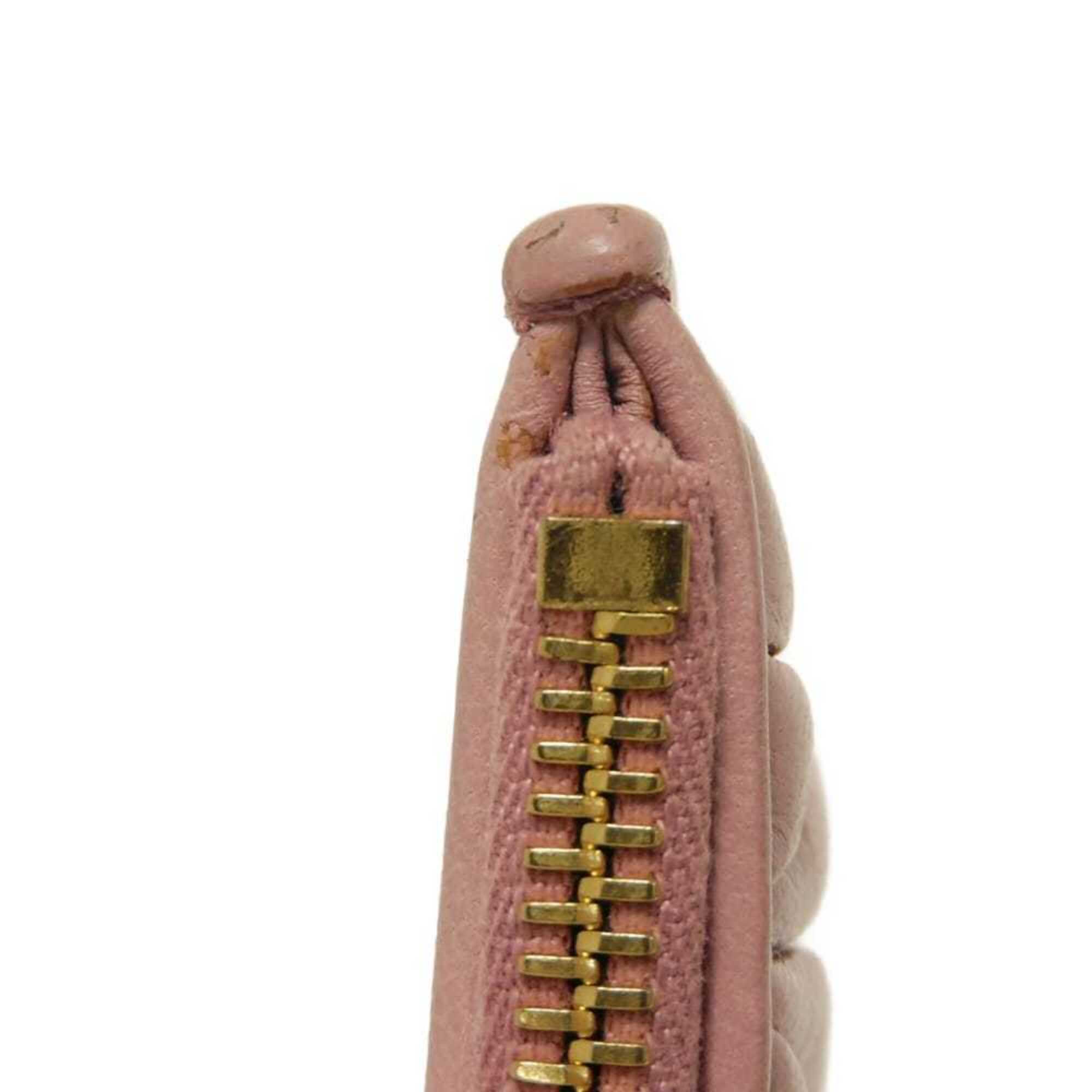 Miu Miu Pink Leather Coin Purse/Coin Case (Pre-Owned)