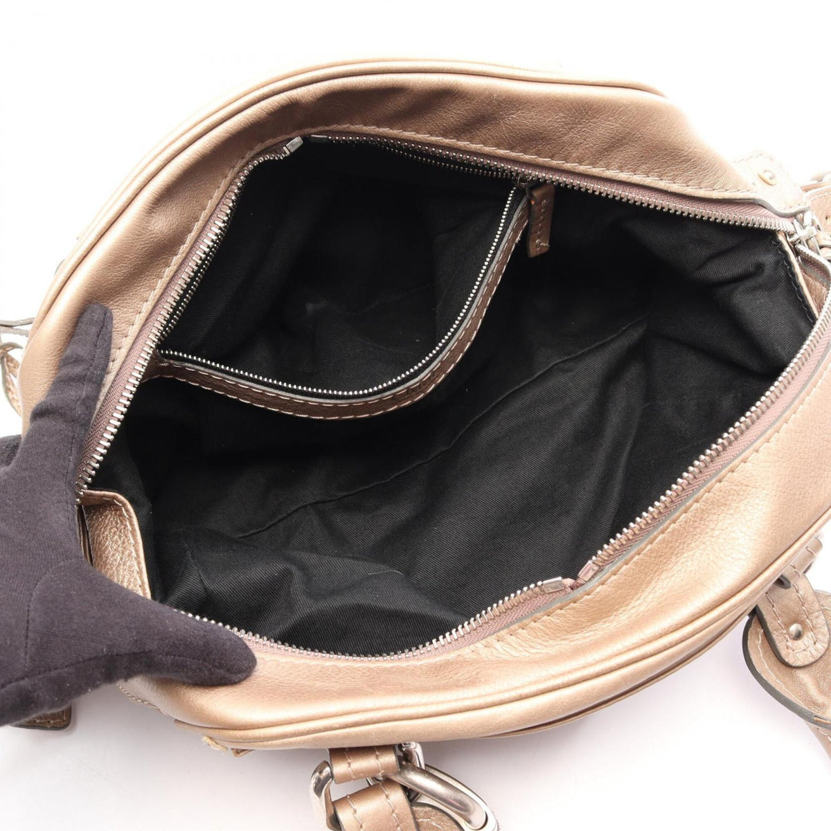 Chloé Gold Leather Handbag (Pre-Owned)