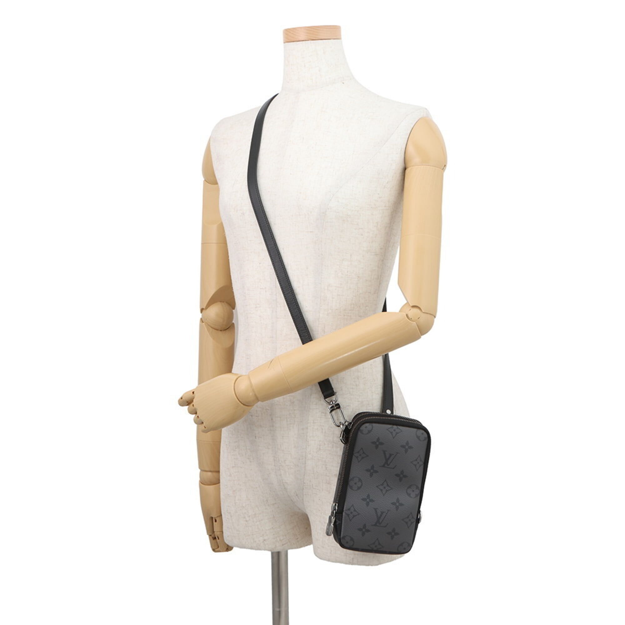 Louis Vuitton Monogram Eclipse Black Noir Monogram Eclipse Shoulder Bag (Pre-Owned)
