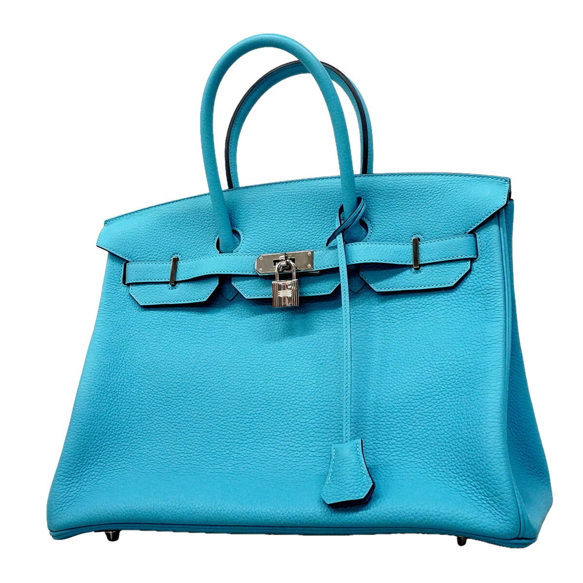 Hermes Turquoise Togo Leather Handbag (Pre-Owned)