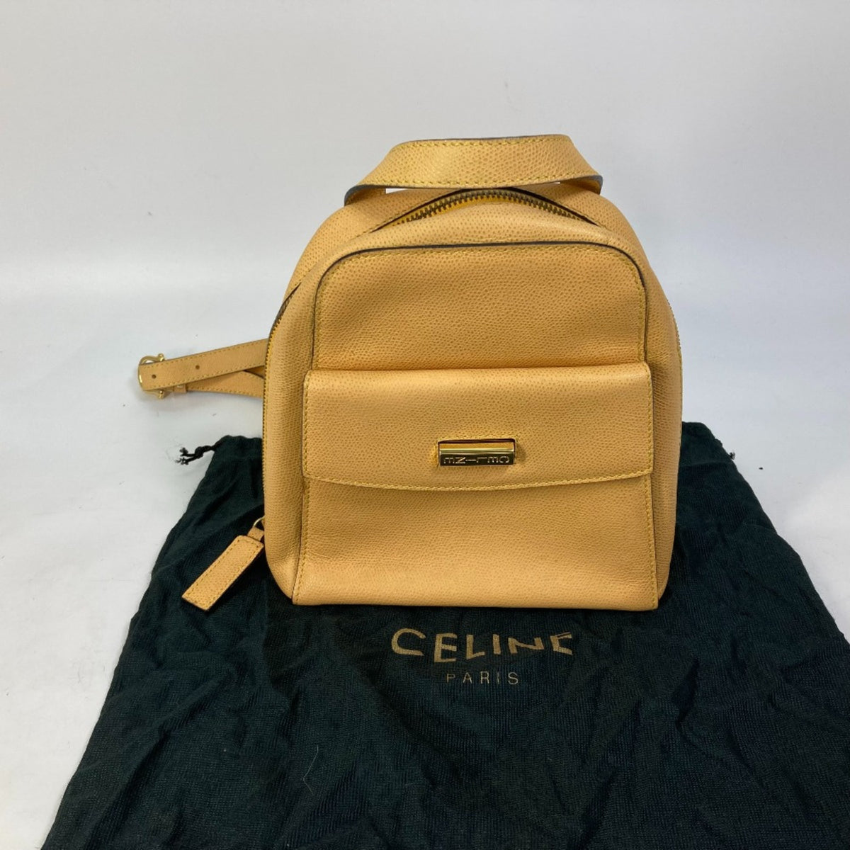 Celine Beige Leather Backpack (Pre-Owned)