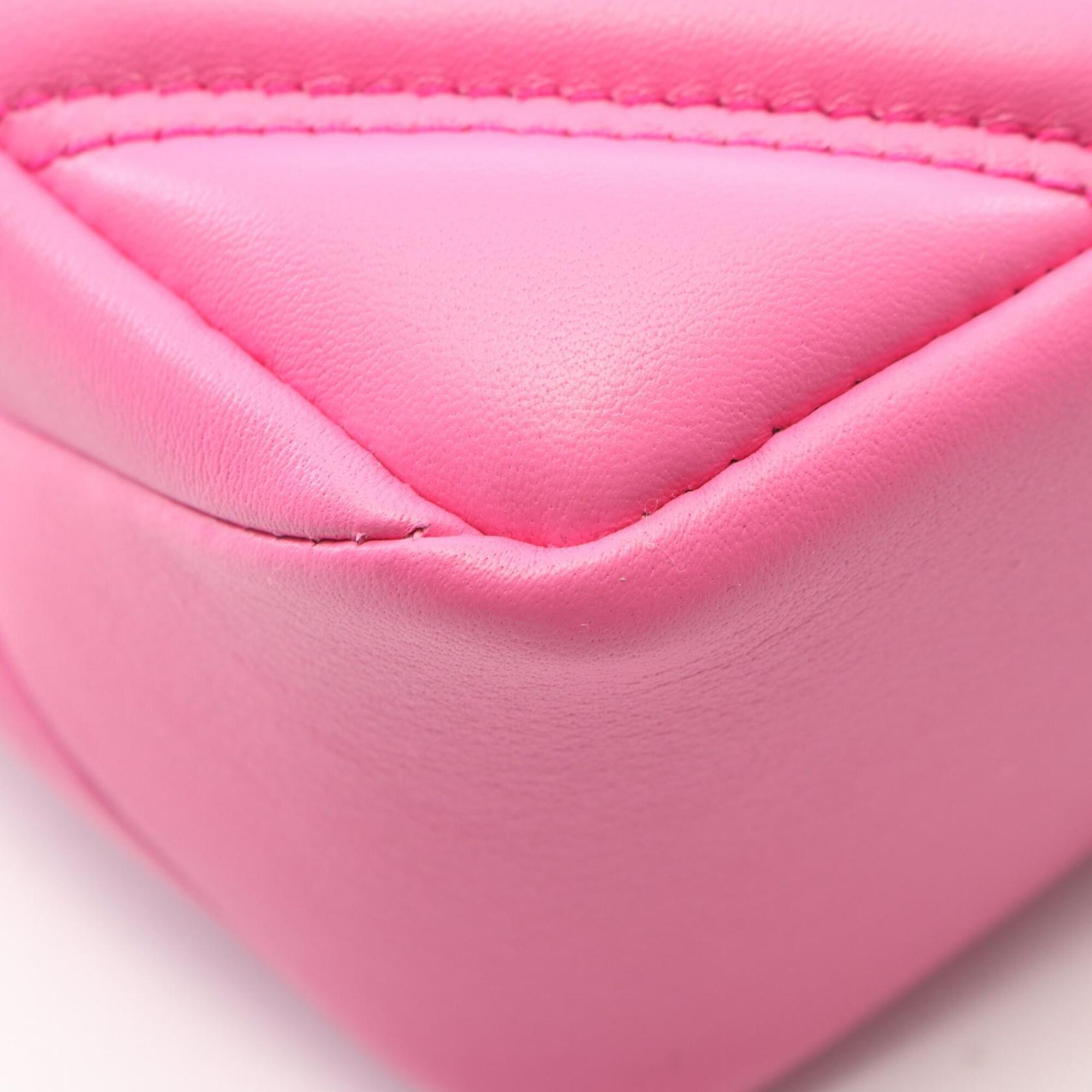 Bvlgari Pink Leather Handbag (Pre-Owned)