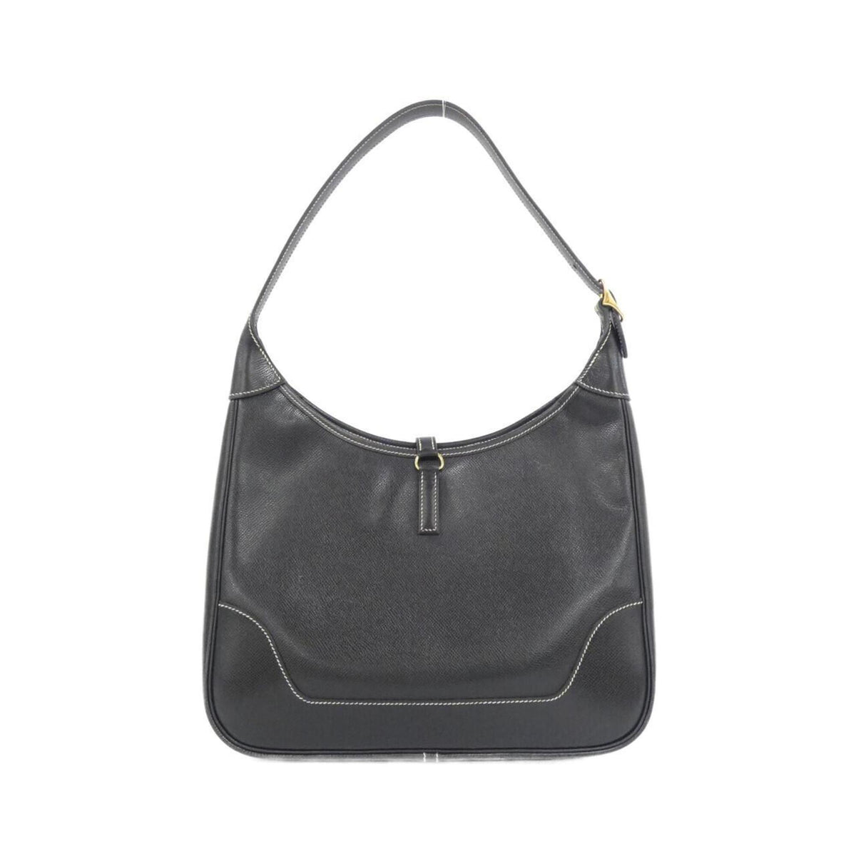 Hermes Black Lisse Leather Shoulder Bag (Pre-Owned)