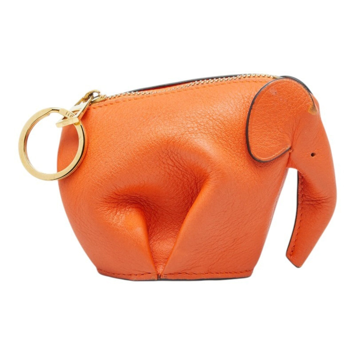 Loewe Orange Leather Coin Purse/Coin Case (Pre-Owned)