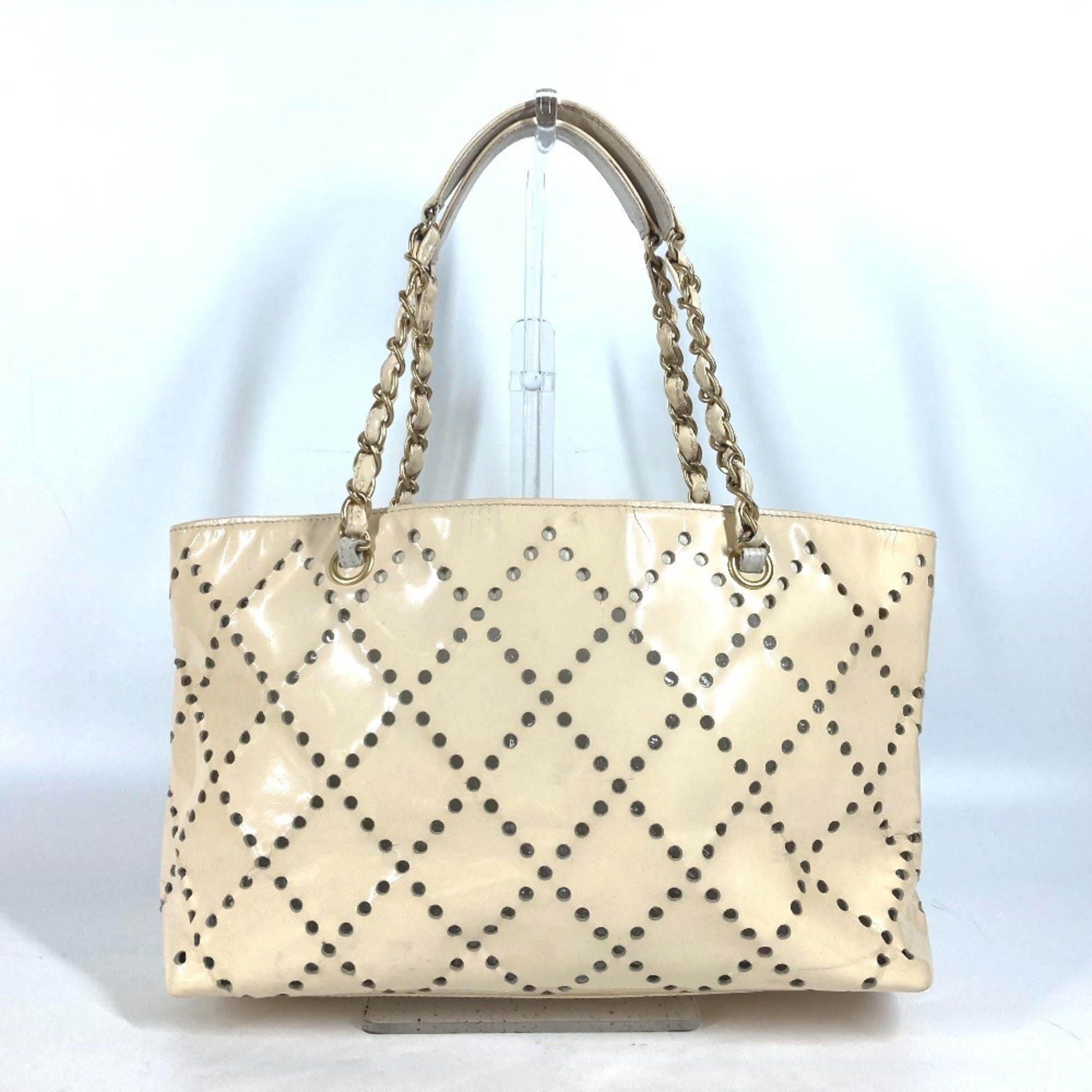 Chanel Ivory Shoulder Bag Tote Bag (Pre-Owned)