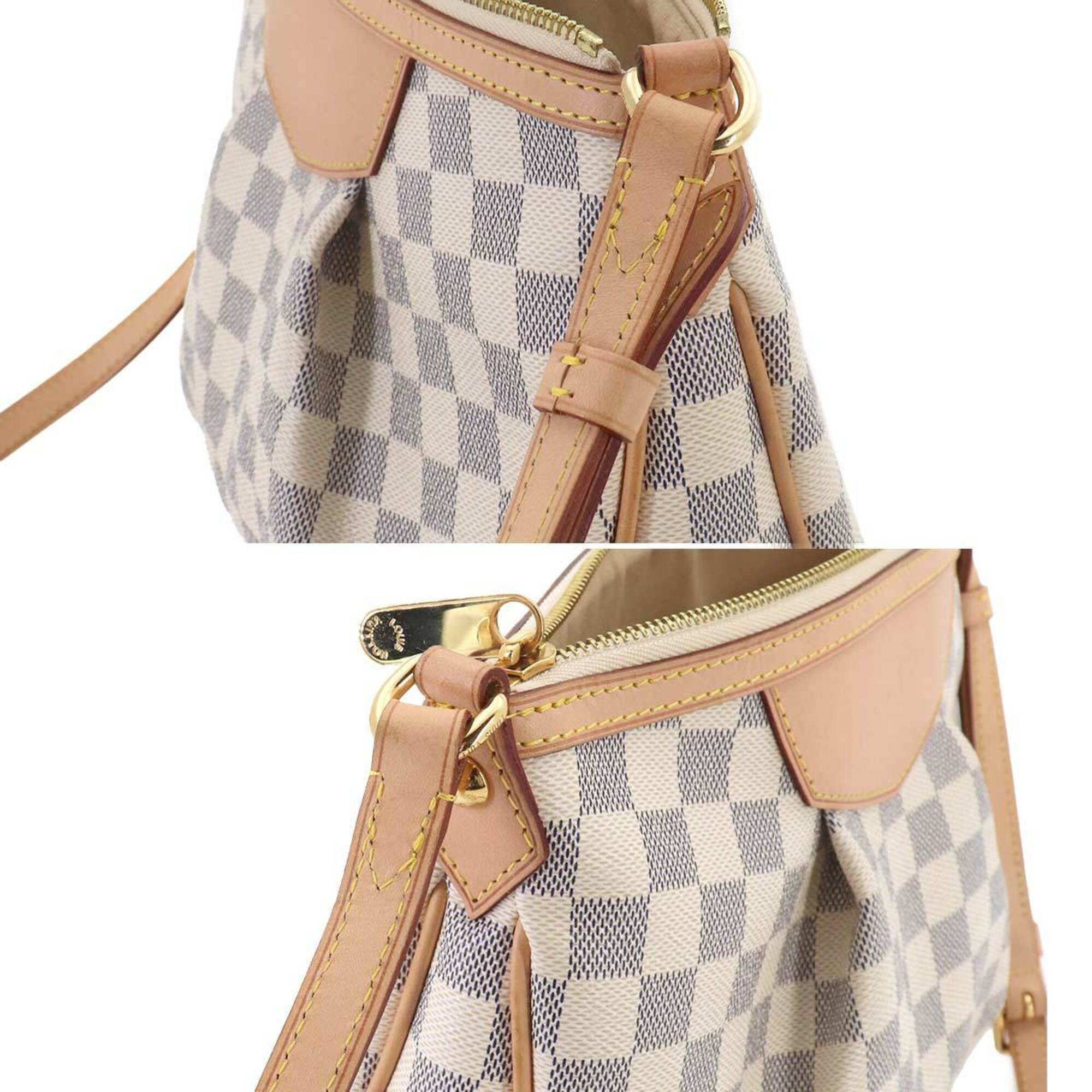 Louis Vuitton Damier Azur Damier Azur Canvas Shoulder Bag (Pre-Owned)