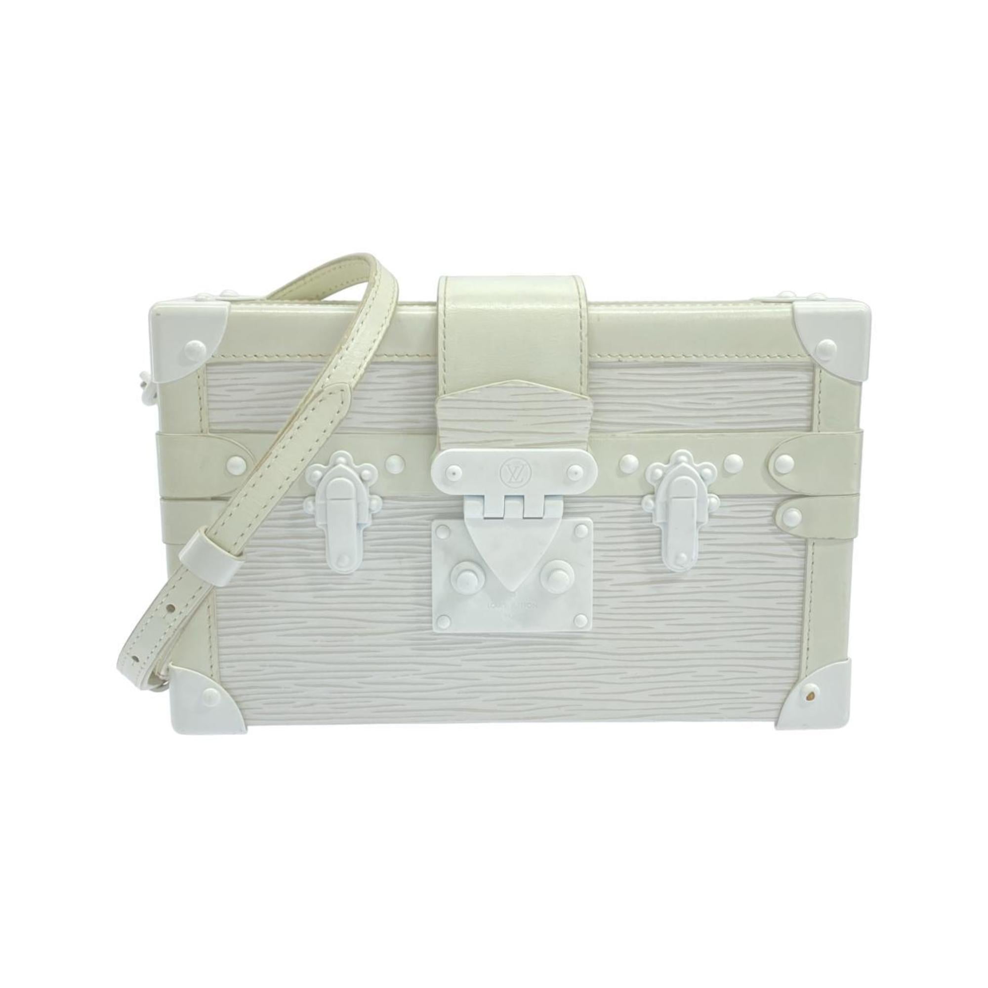 Louis Vuitton White Leather Shoulder Bag (Pre-Owned)
