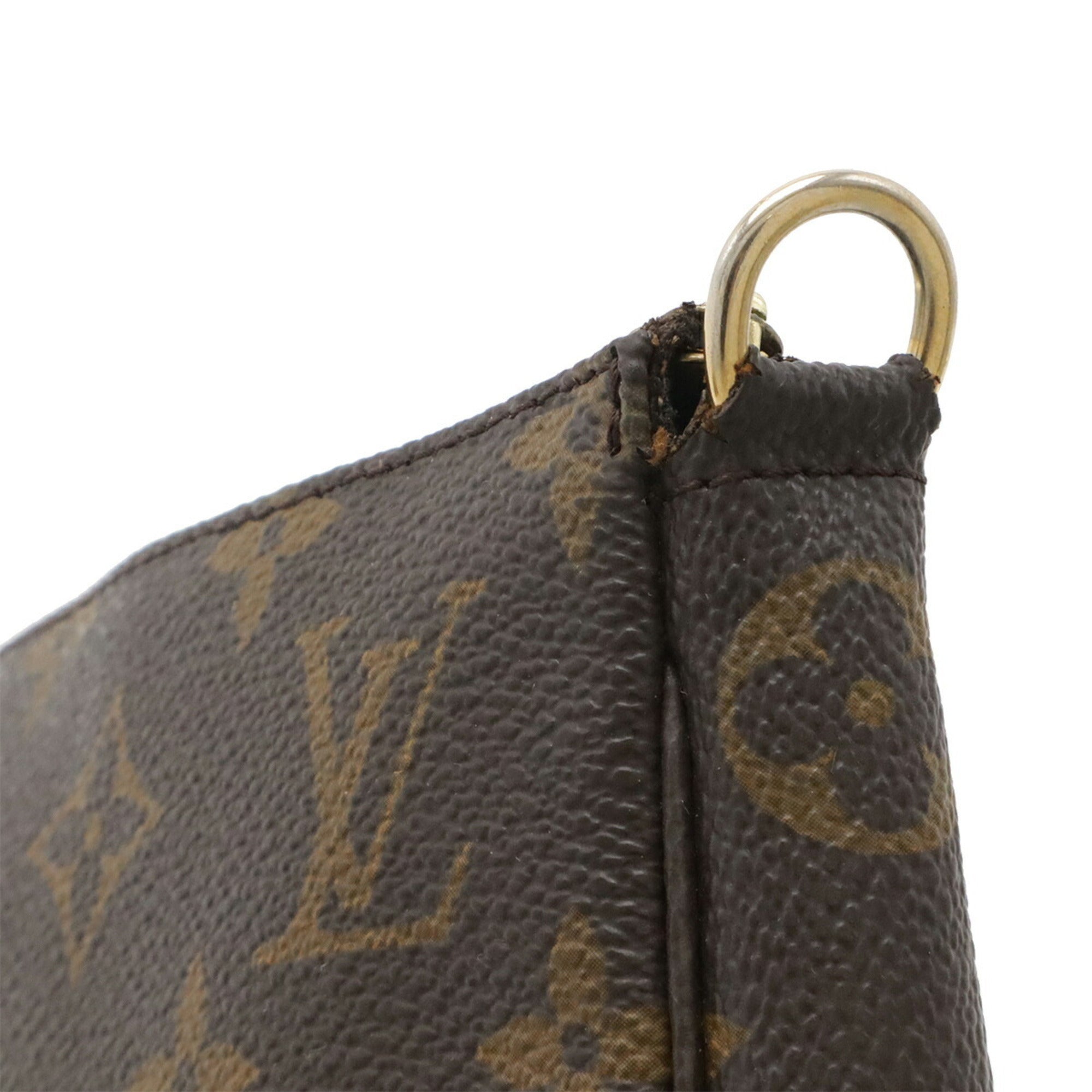 Louis Vuitton Brown Monogram Canvas Handbag Pochette Pouch (Pre-Owned)