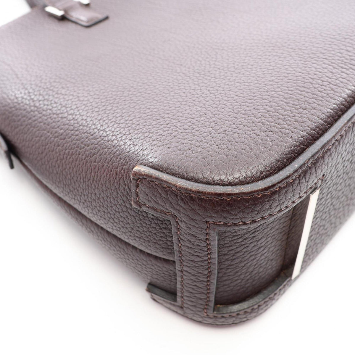 Hermes Brown Togo Leather Handbag (Pre-Owned)