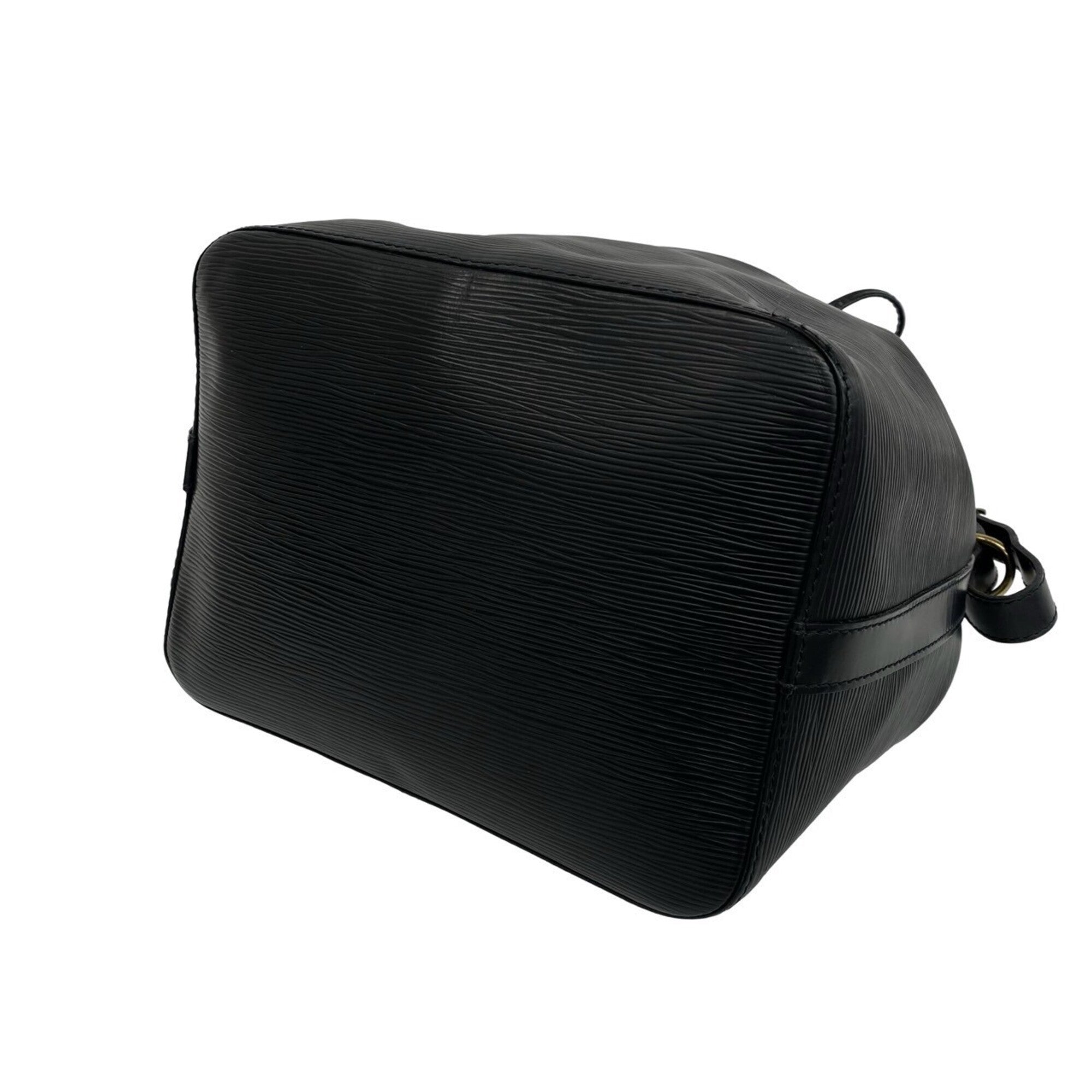 Louis Vuitton Black Leather Shoulder Bag (Pre-Owned)