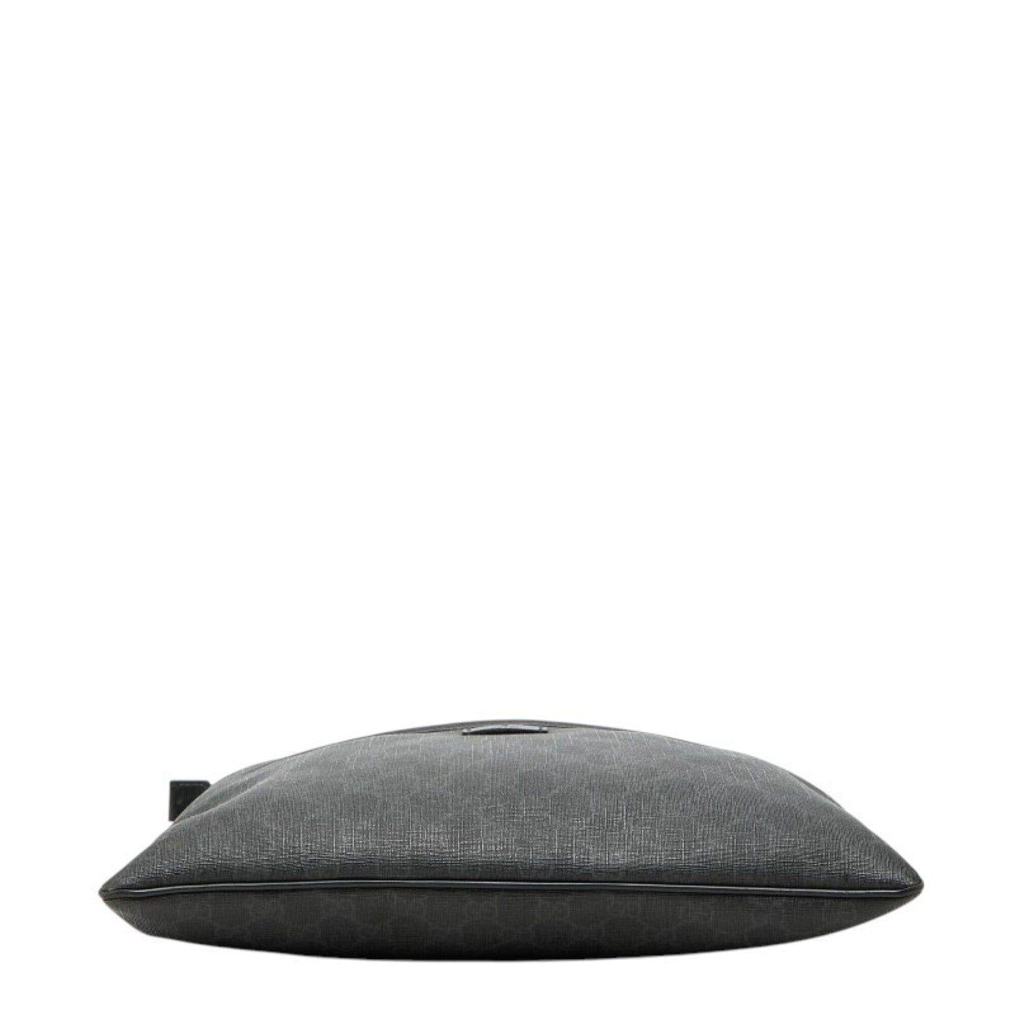 Gucci Black Gray Gg Supreme Shoulder Bag (Pre-Owned)