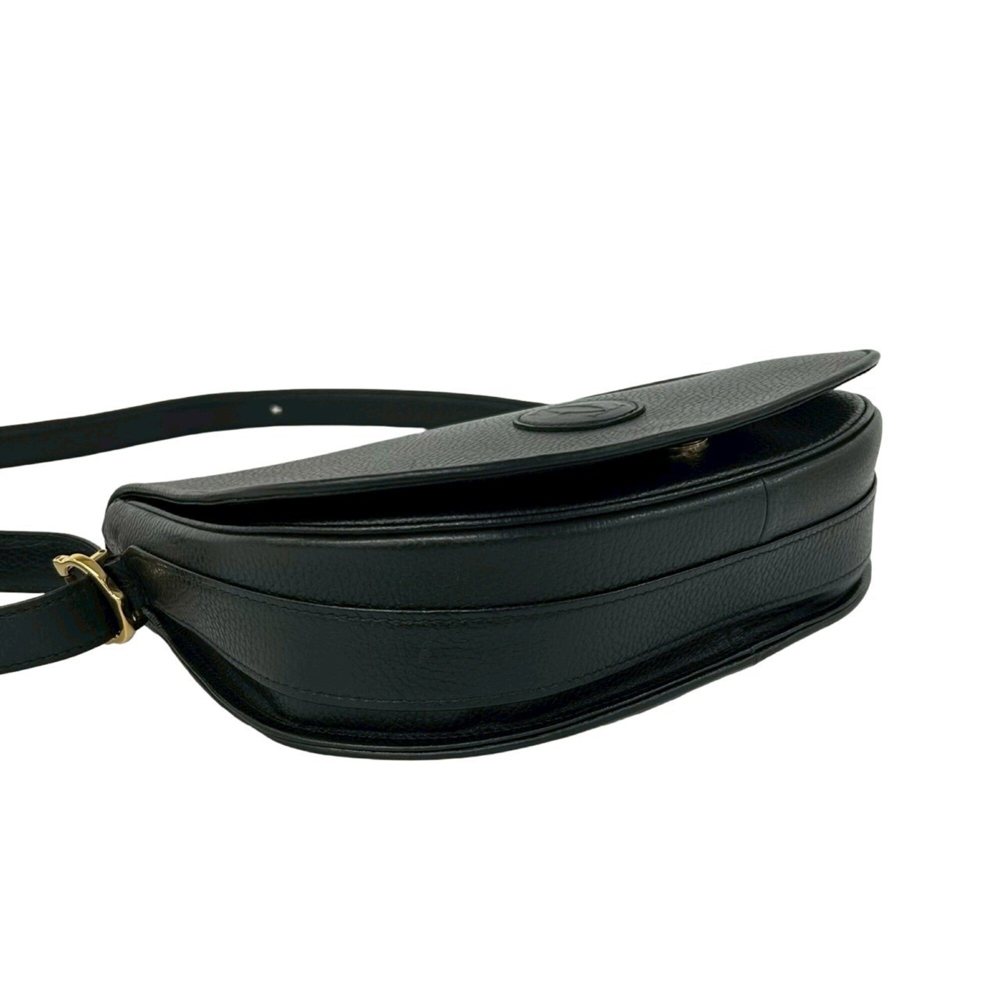 Cartier Black Leather Shoulder Bag (Pre-Owned)