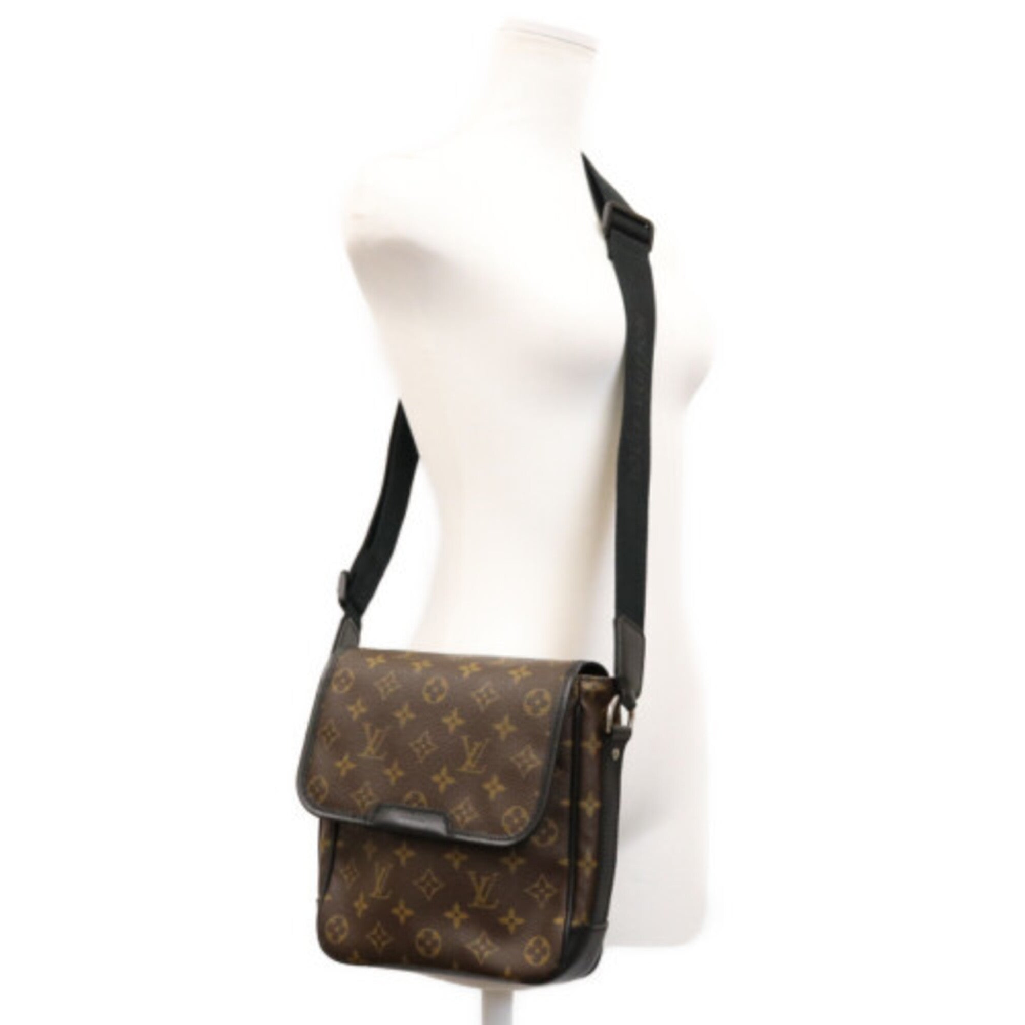 Louis Vuitton Black Brown Monogram Shoulder Bag (Pre-Owned)