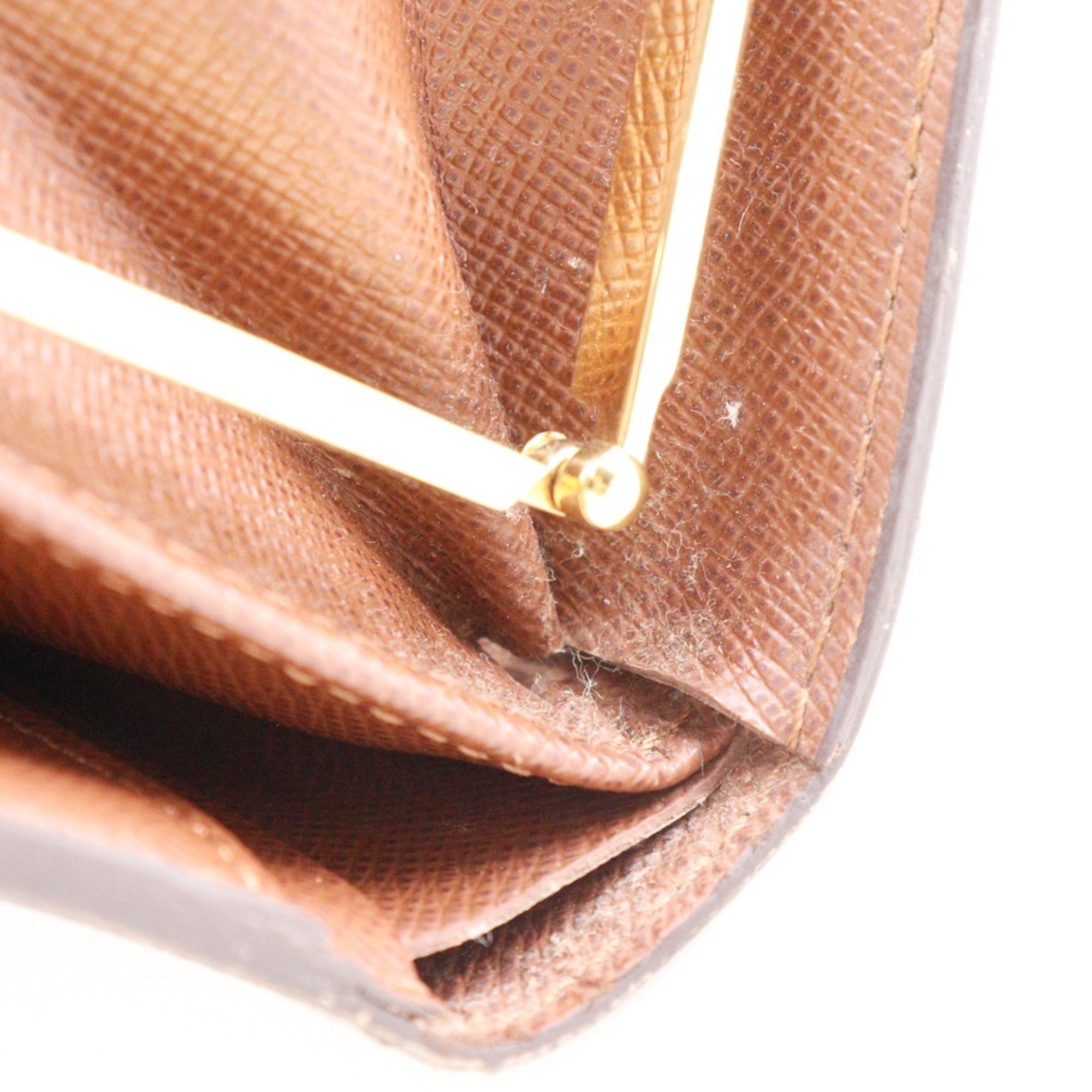 Louis Vuitton Brown Monogram Canvas Wallet (Bi-Fold) (Pre-Owned)