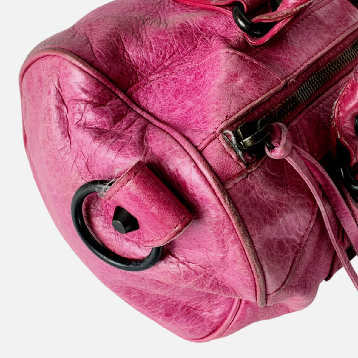 Balenciaga Pink Leather Handbag Shoulder Bag (Pre-Owned)