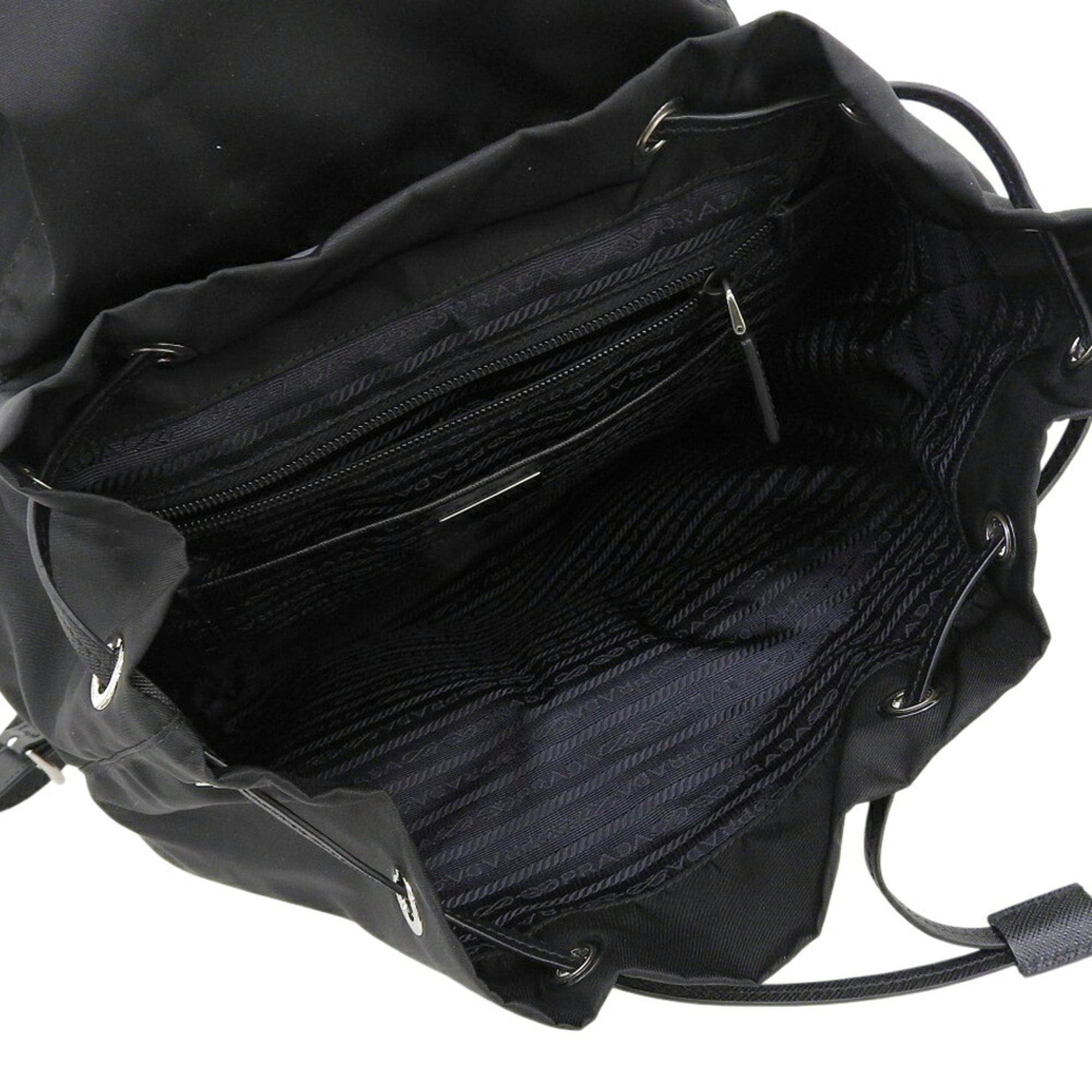 Prada Black Nylon Backpack (Pre-Owned)
