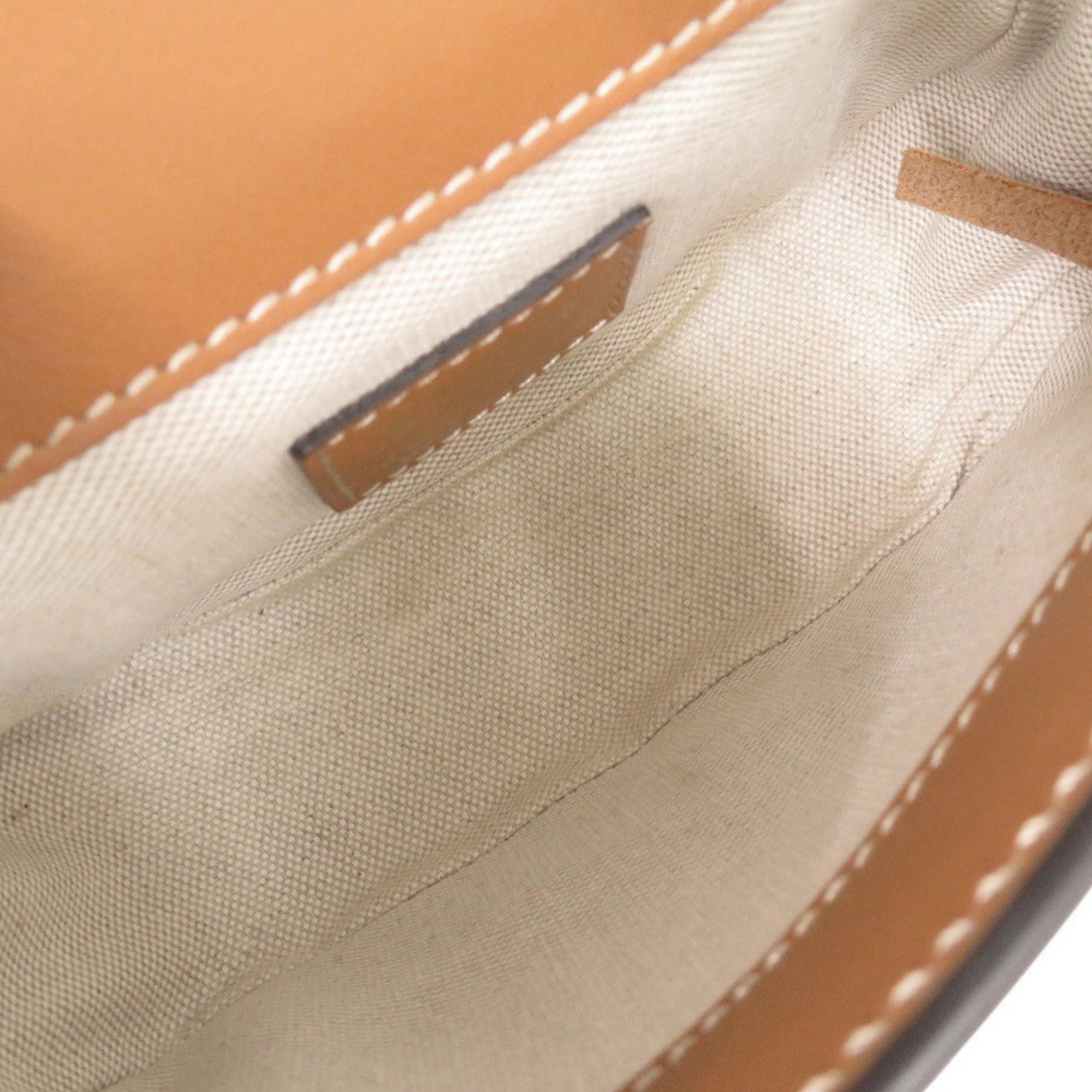 Tod's Brown White Leather Shoulder Bag (Pre-Owned)