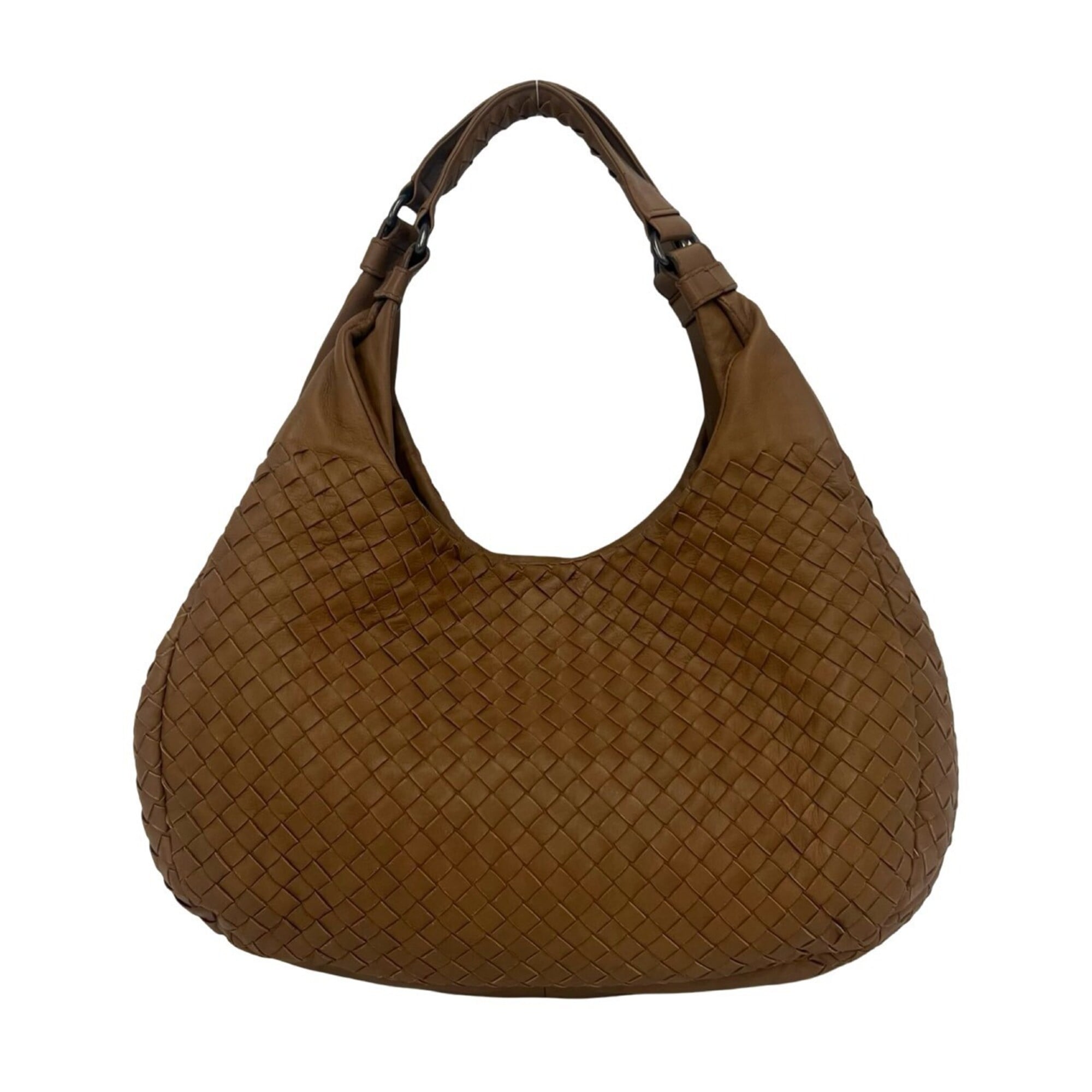 Bottega Veneta Brown Leather Handbag Tote Bag (Pre-Owned)
