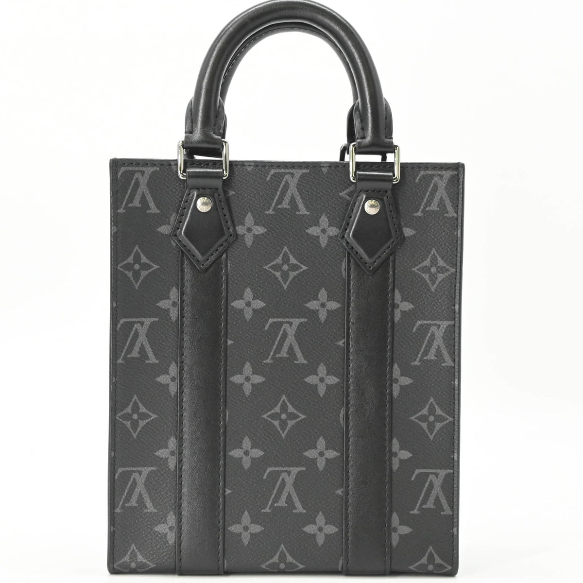 Louis Vuitton Black Monogram Canvas Handbag Shoulder Bag (Pre-Owned)