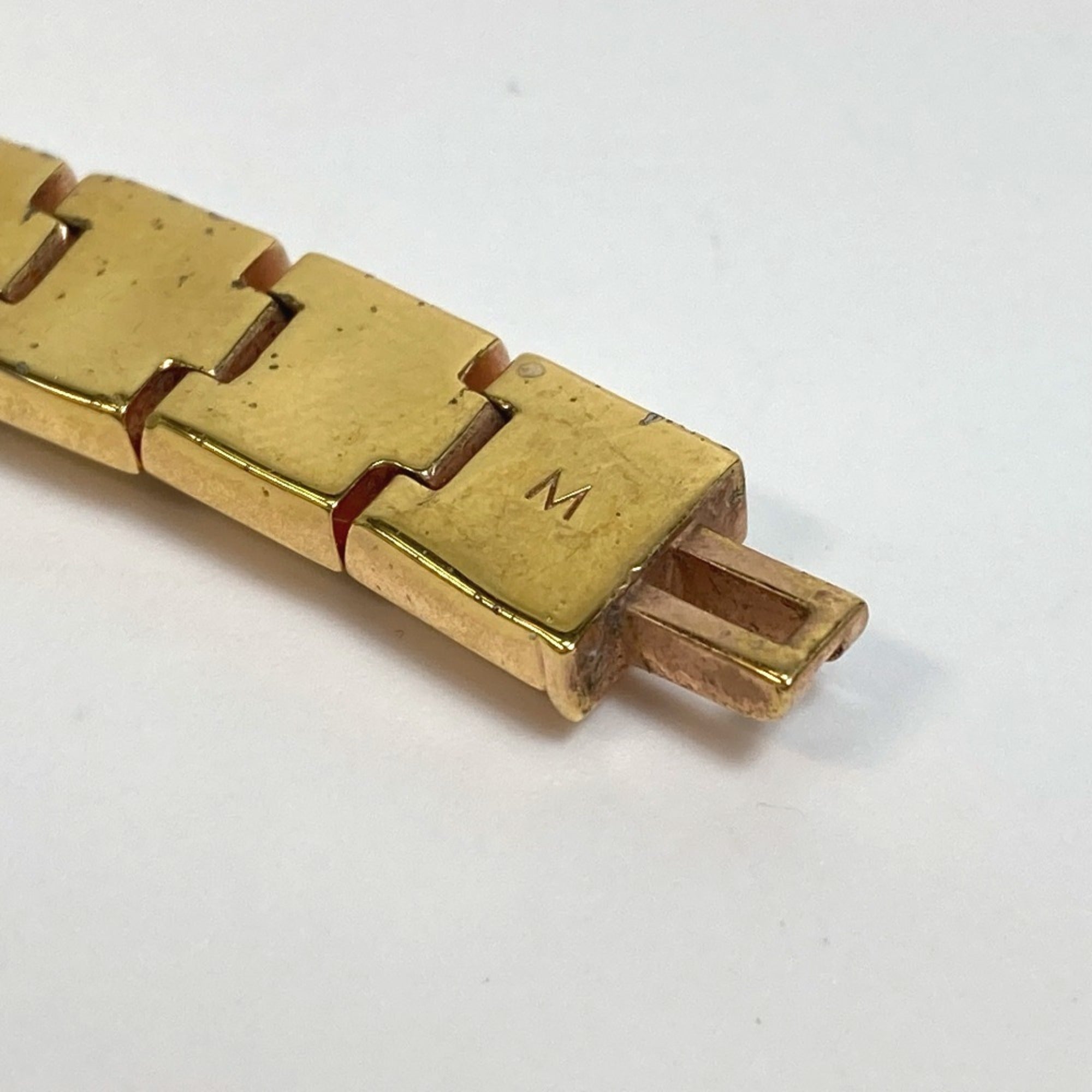 Louis Vuitton Gold Metal Tennis Bracelet (Pre-Owned)