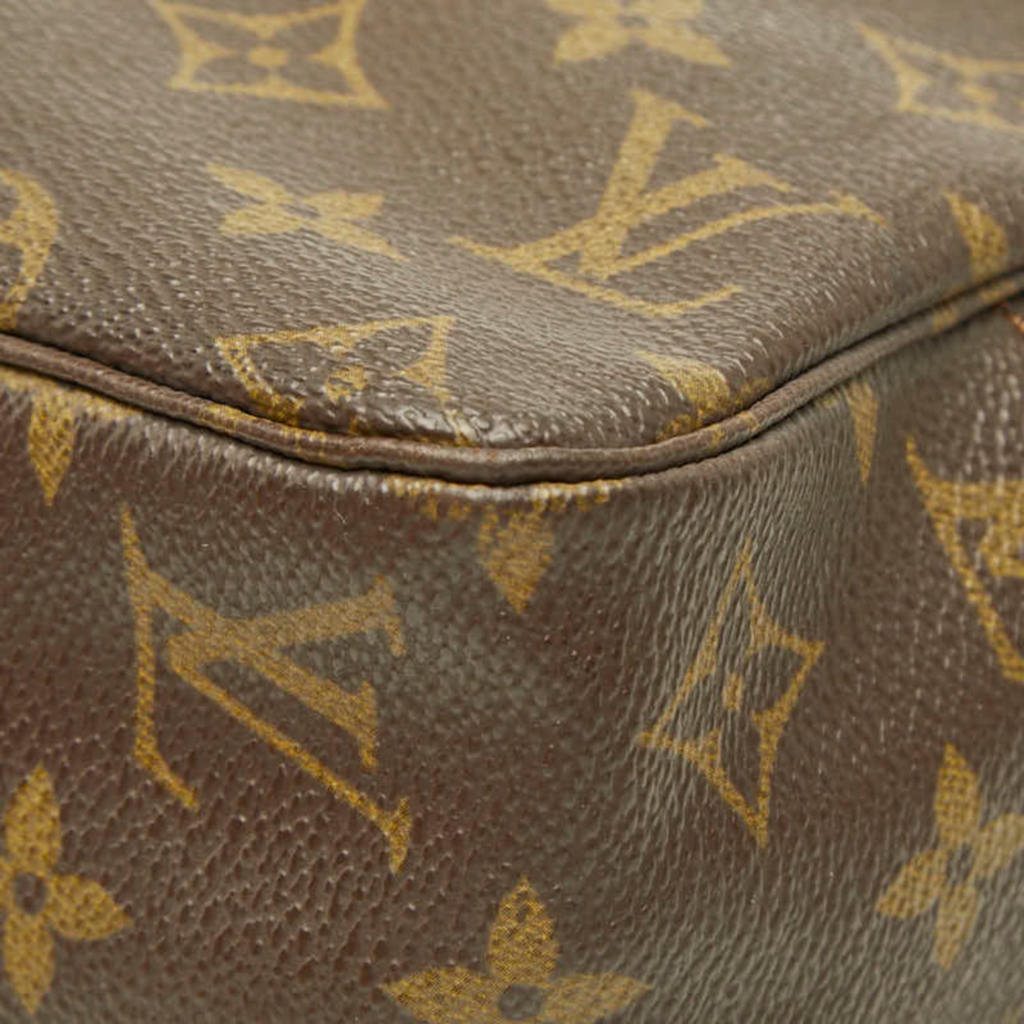 Louis Vuitton Brown Pvc Leather Clutch Bag (Pre-Owned)