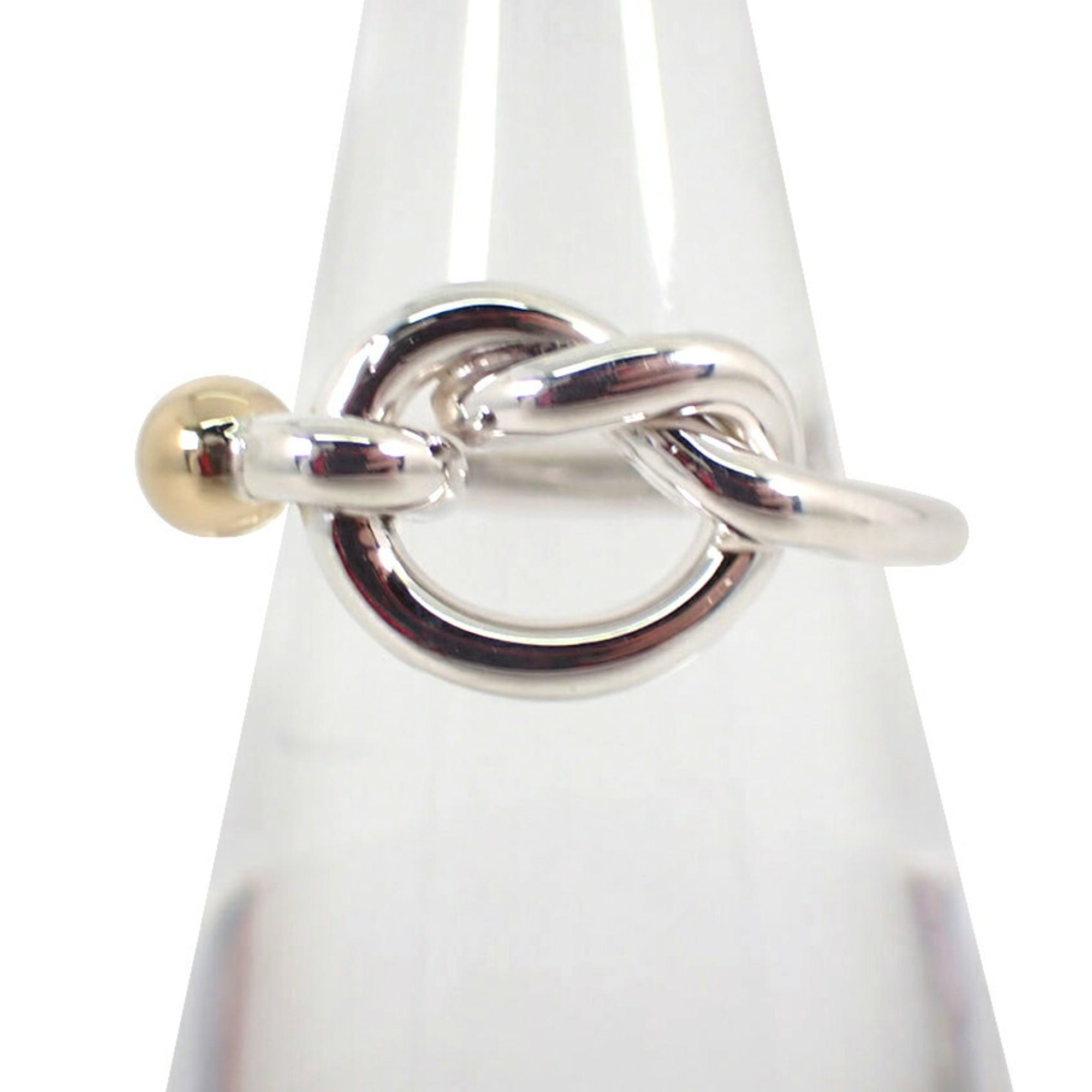 Tiffany Yellow Gold (18K) Sterling Silver 925 Band Ring (Pre-Owned)