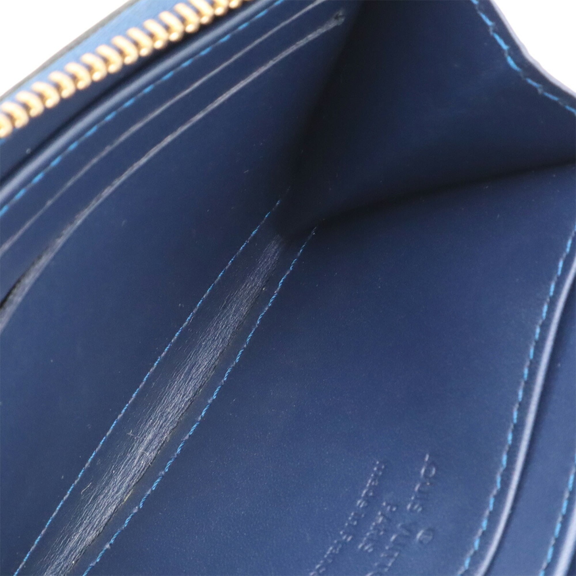 Louis Vuitton Blue Nuit Leather Coin Purse/Coin Case (Pre-Owned)