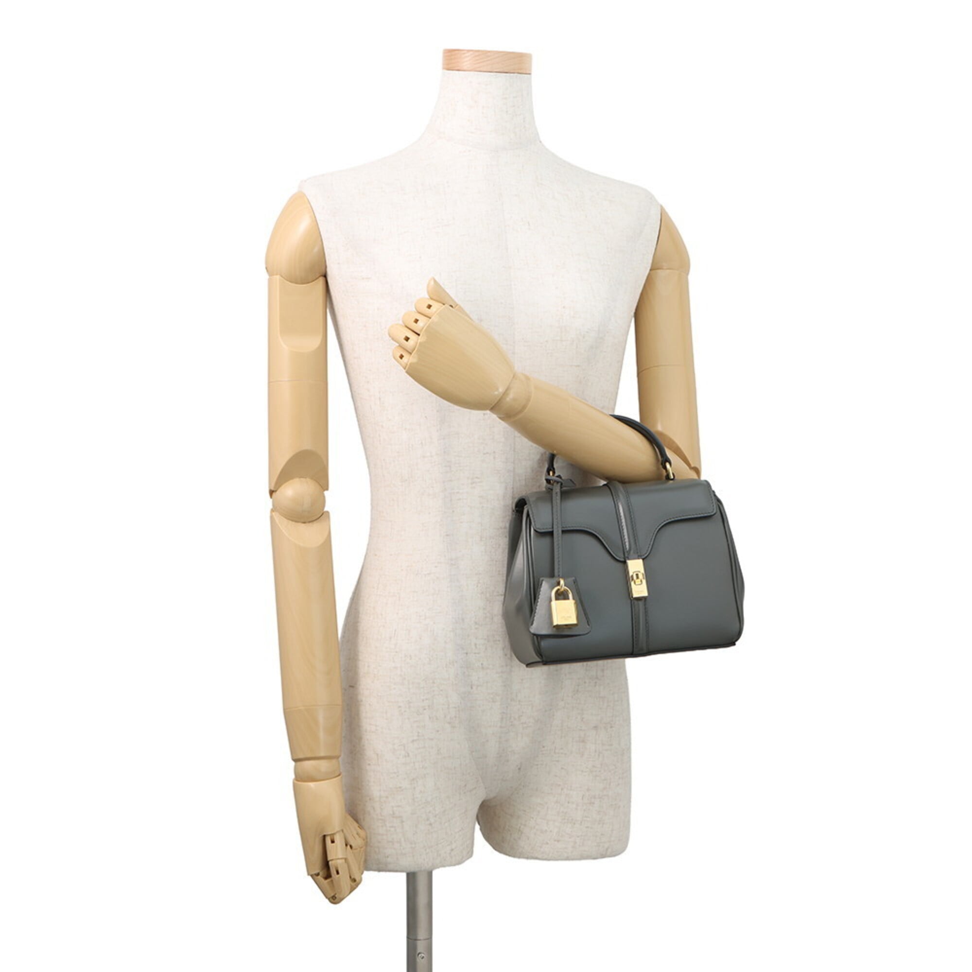 Celine Gray Leather Handbag (Pre-Owned)