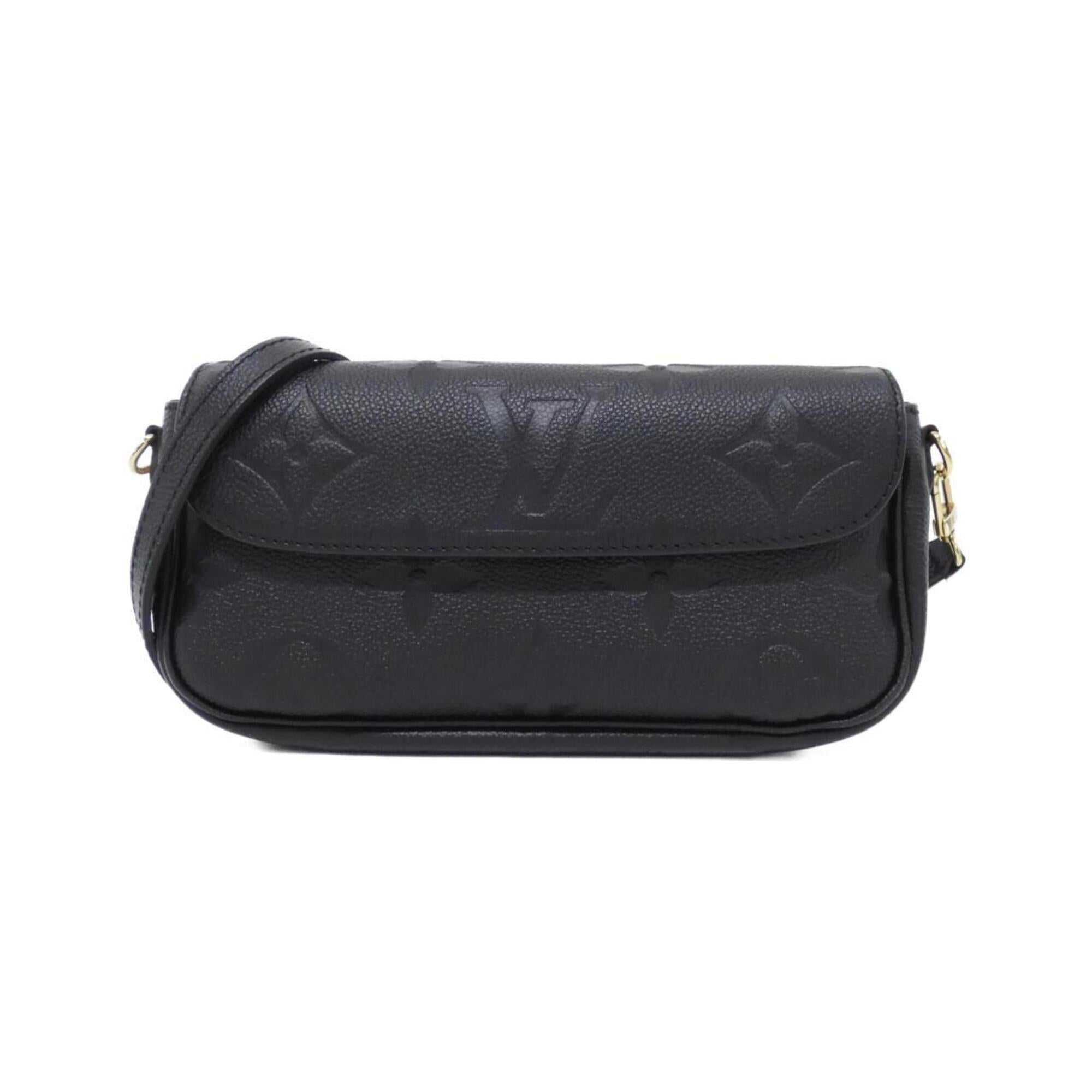 Louis Vuitton Black Leather Shoulder Bag (Pre-Owned)