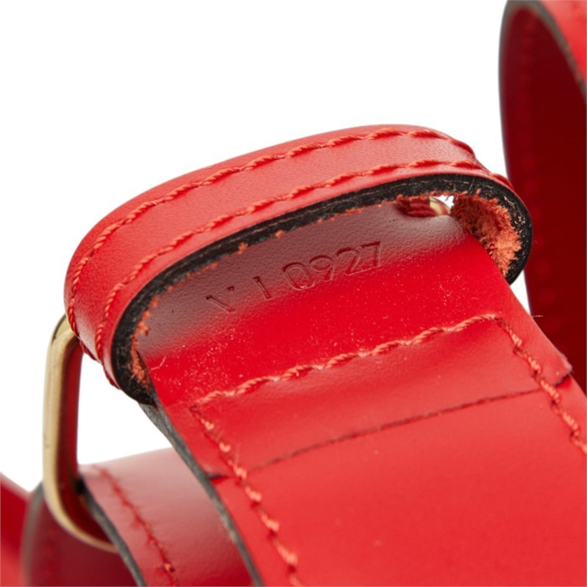 Louis Vuitton Castilian Red Leather Shoulder Bag (Pre-Owned)