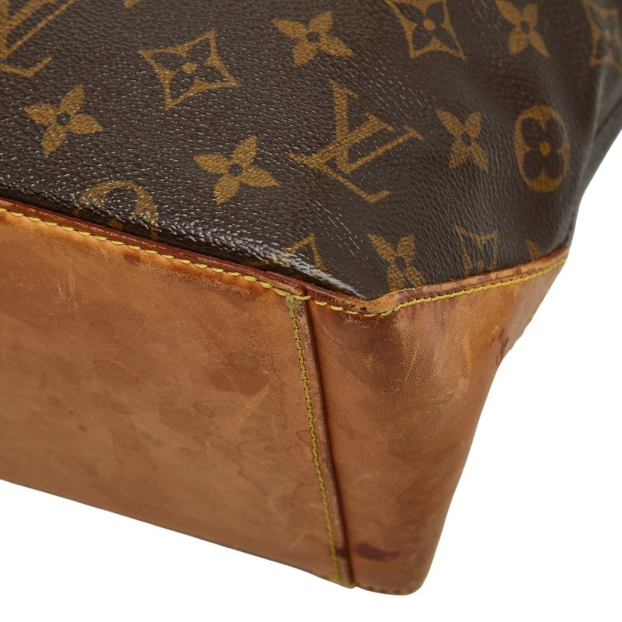 Louis Vuitton Brown Pvc Leather Shoulder Bag Tote Bag (Pre-Owned)