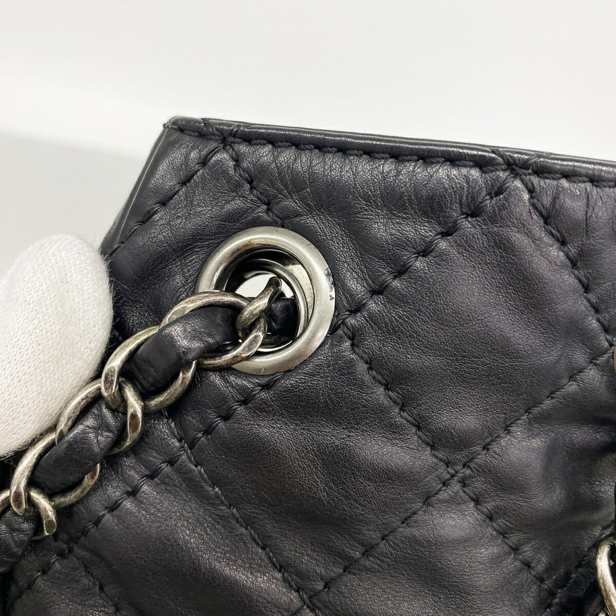 Chanel Black Leather Backpack (Pre-Owned)