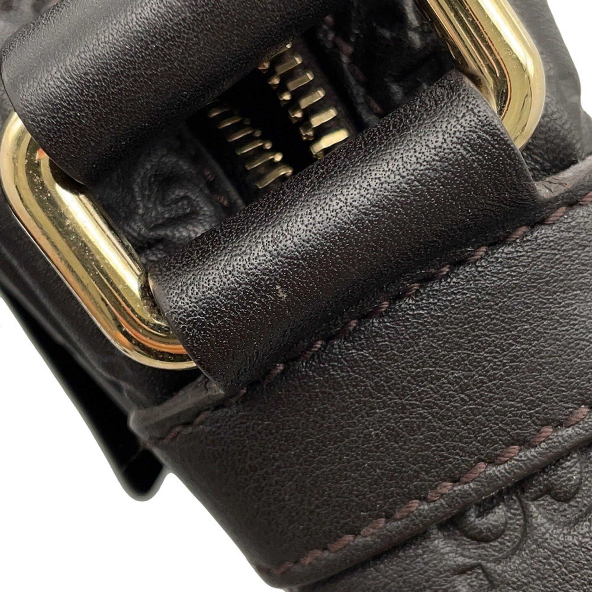 Gucci Dark Brown Leather Shoulder Bag (Pre-Owned)