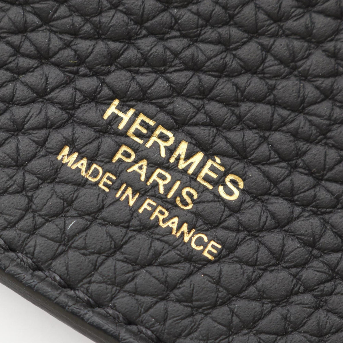 Hermes Black Togo Leather Chevre Leather Handbag Shoulder Bag (Pre-Owned)