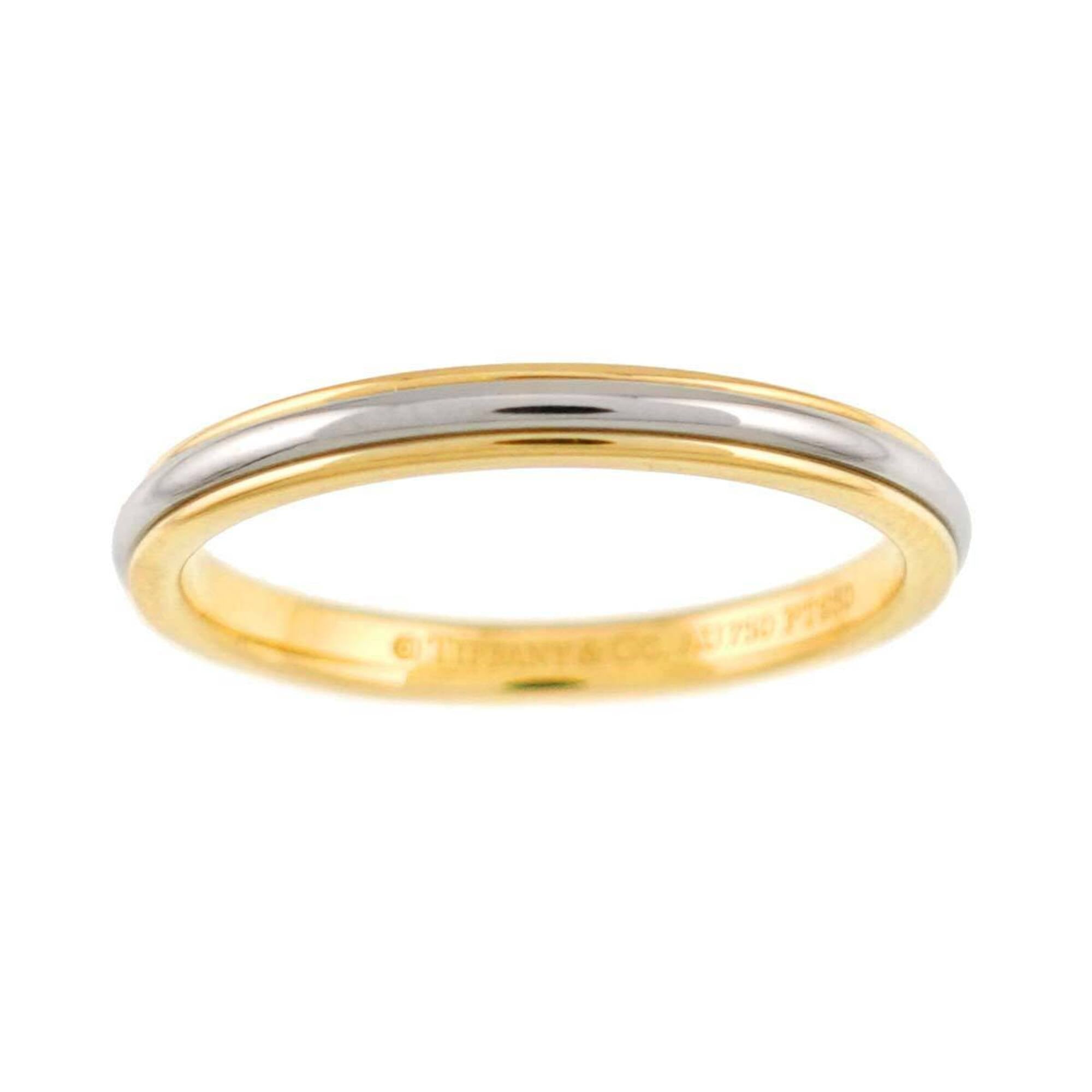 Tiffany Platinum Yellow Gold Yellow Gold (18K) Platinum 950 Band Ring (Pre-Owned)