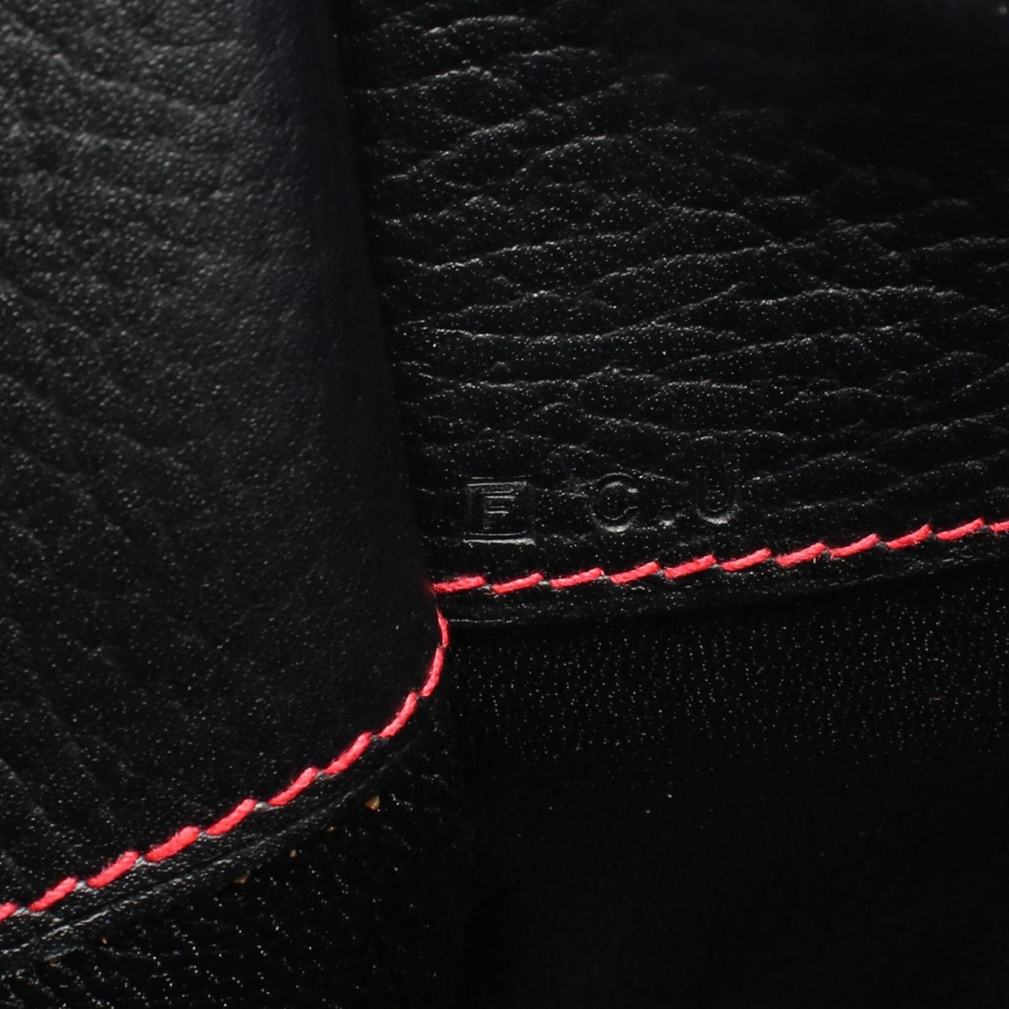 Hermes Black Leather Handbag Tote Bag (Pre-Owned)