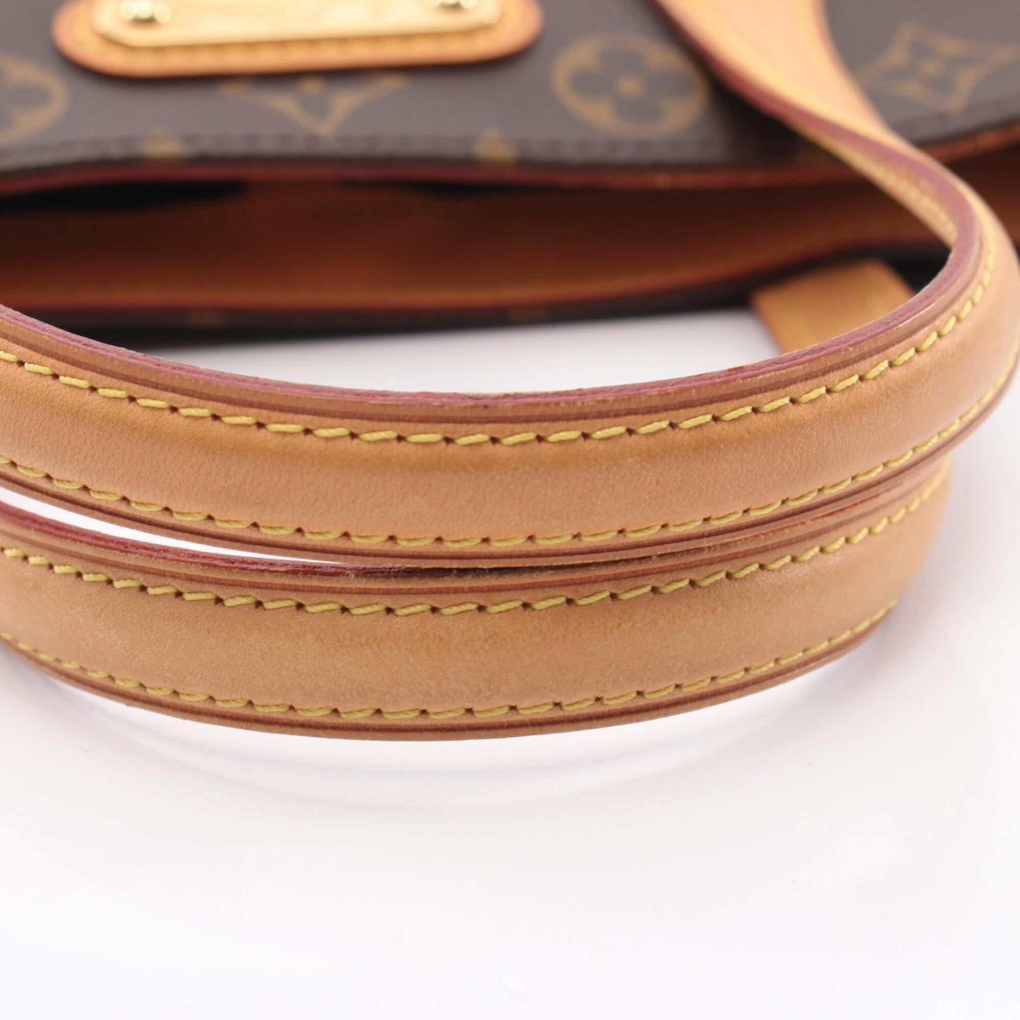 Louis Vuitton Brown Monogram Coated Canvas Leather Handbag (Pre-Owned)