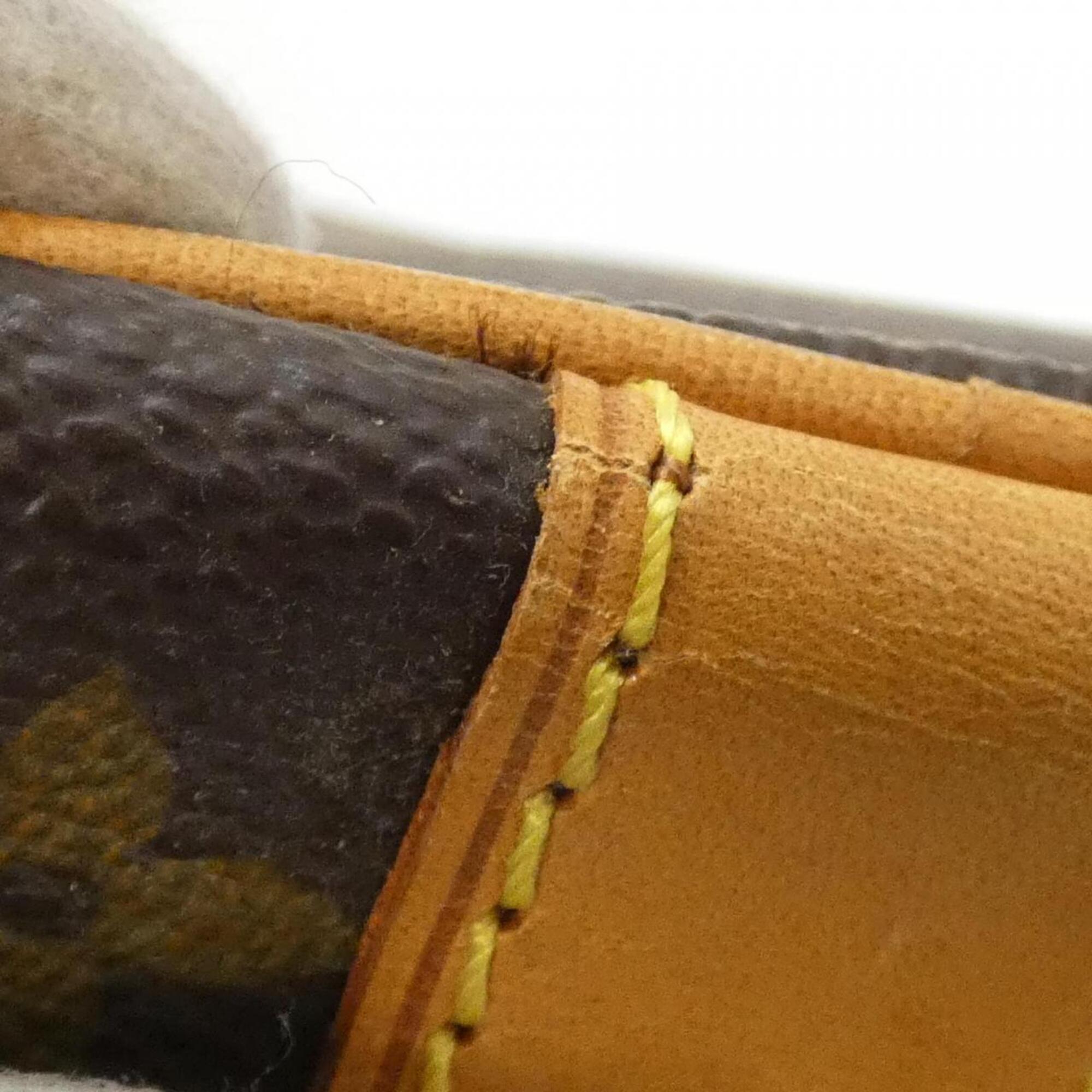 Louis Vuitton Monogram Marron Coated Canvas Boston Bag (Pre-Owned)