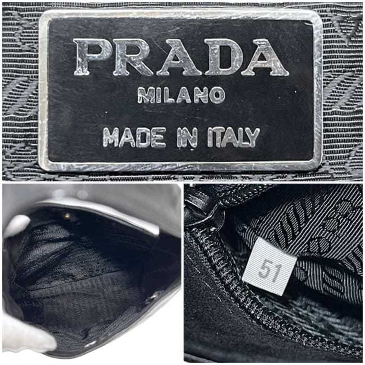 Prada Black Nero Patent Leather Handbag Tote Bag (Pre-Owned)