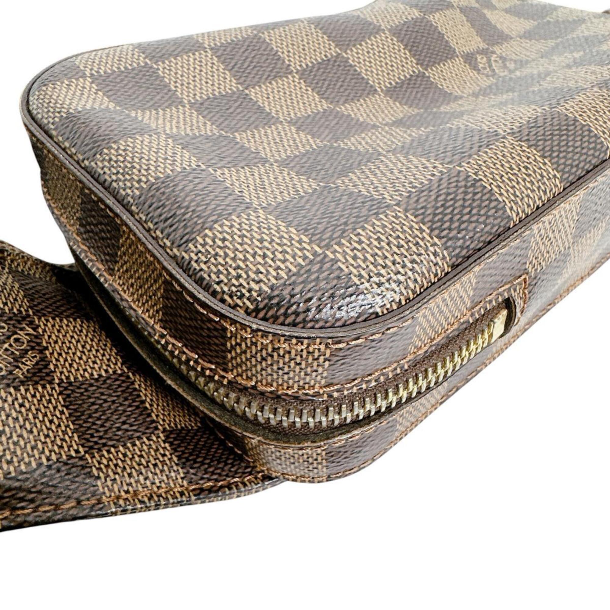 Louis Vuitton Brown Galle Or Damier Canvas Pouch Sling Bag (Pre-Owned)