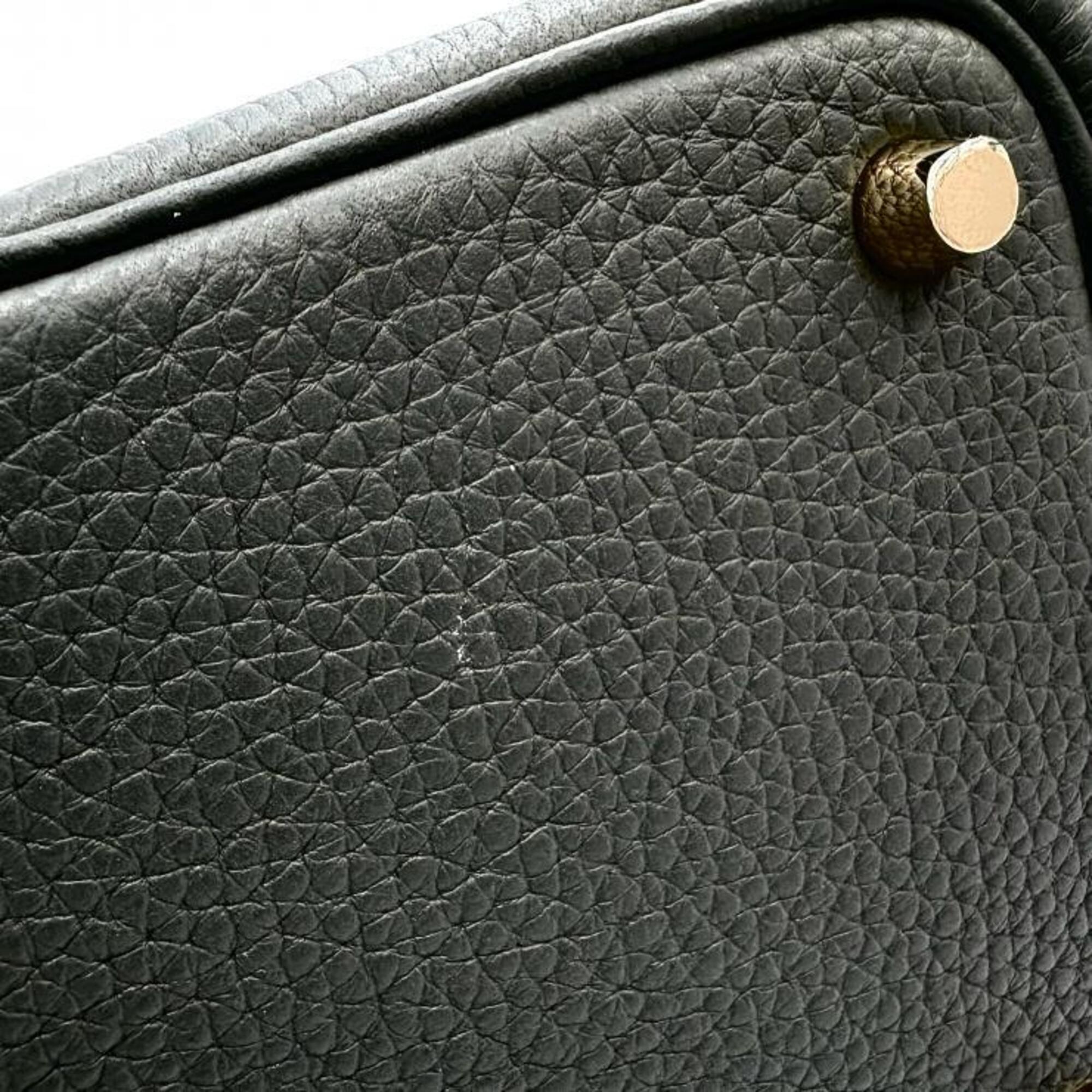Hermes Green Taurillon Clemence Leather Handbag (Pre-Owned)