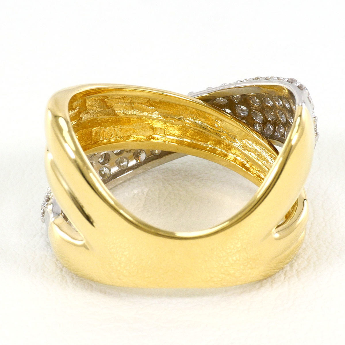 Unbranded Platinum Yellow Gold Yellow Gold (18K) Platinum 900 Band Ring (Pre-Owned)