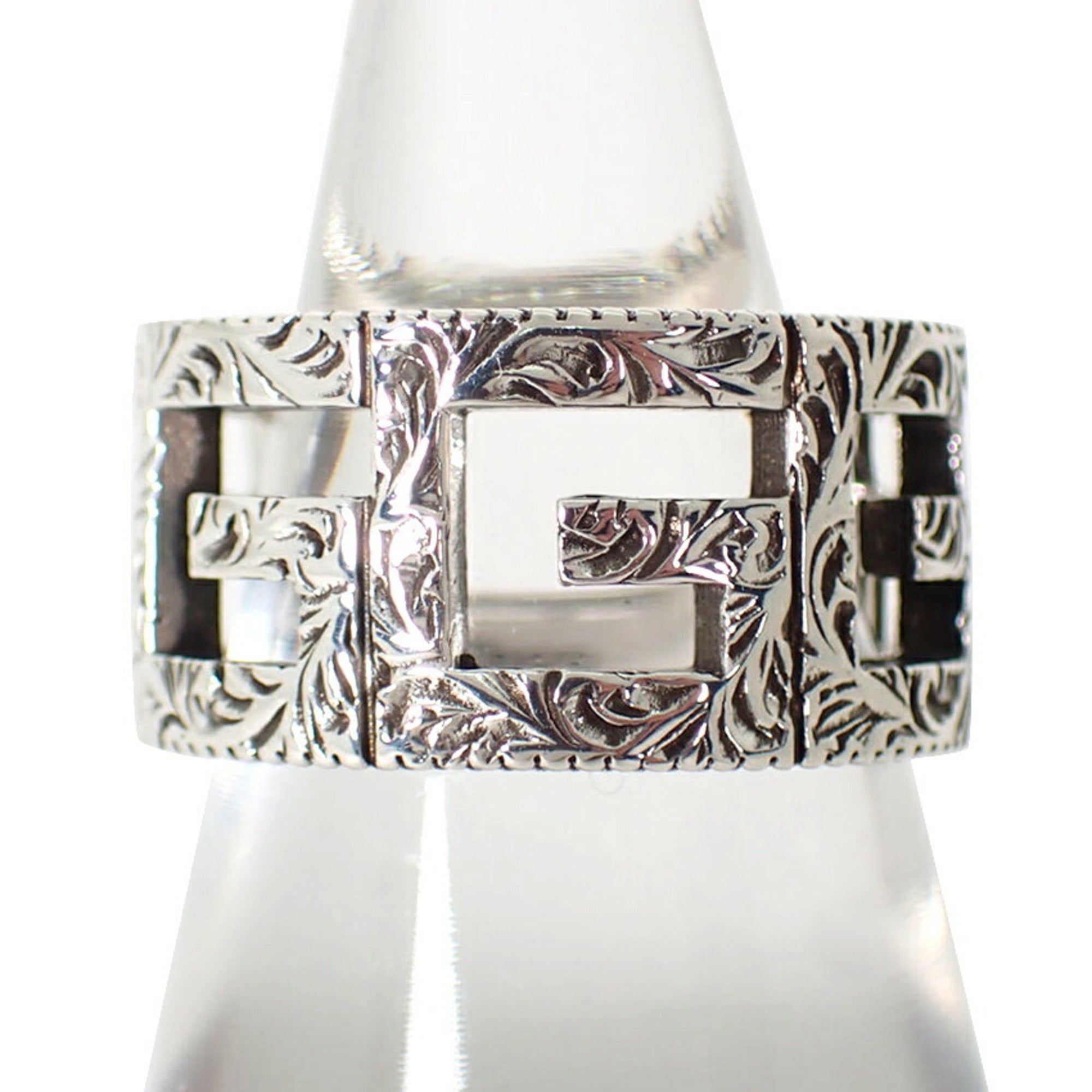 Gucci Sterling Silver 925 Band Ring (Pre-Owned)