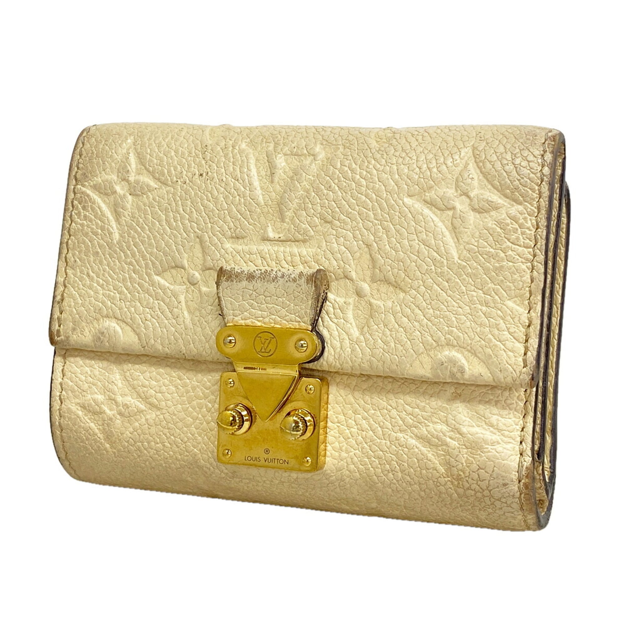 Louis Vuitton Cream Wallet (Tri-Fold) (Pre-Owned)