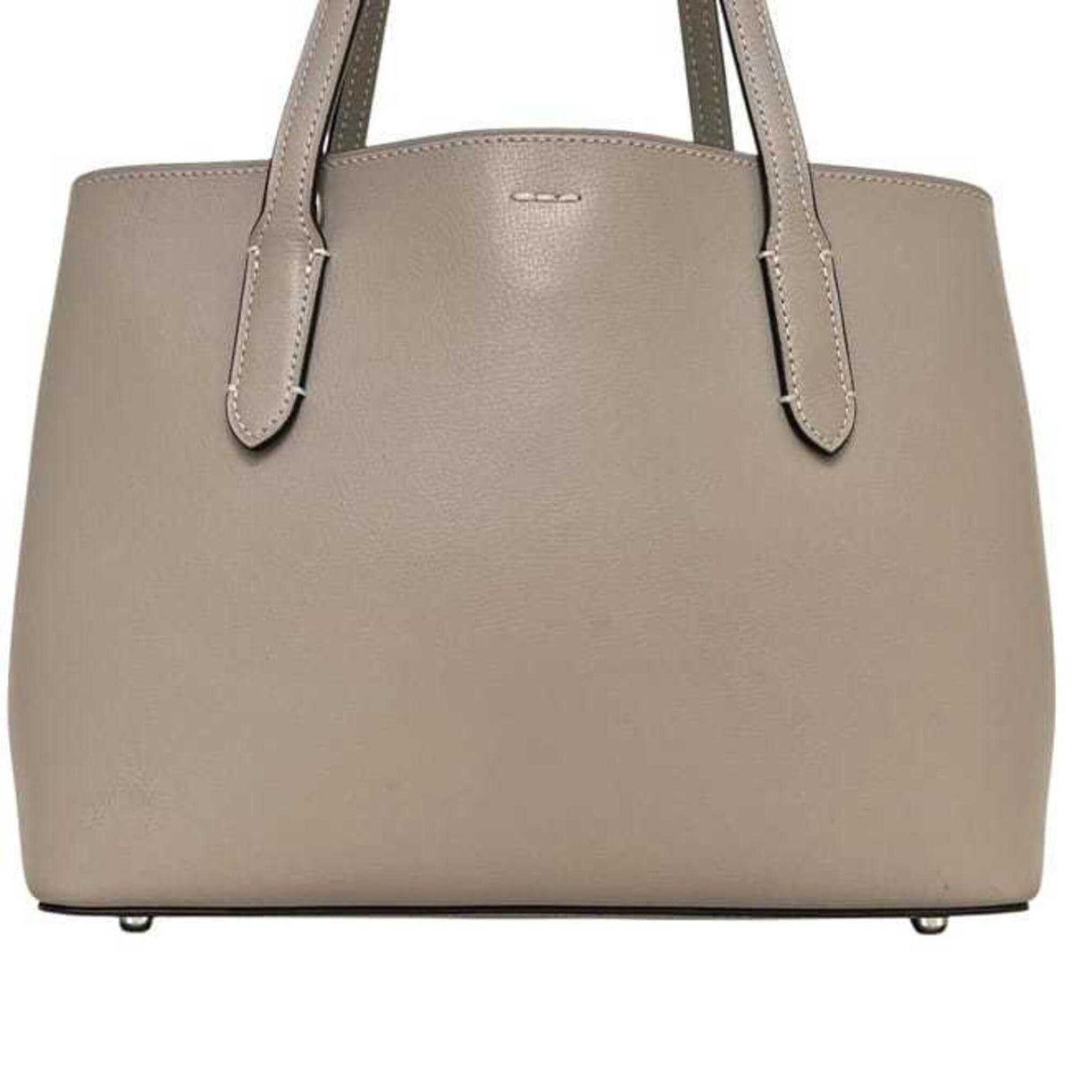 Coach Gray Leather Tote Bag (Pre-Owned)