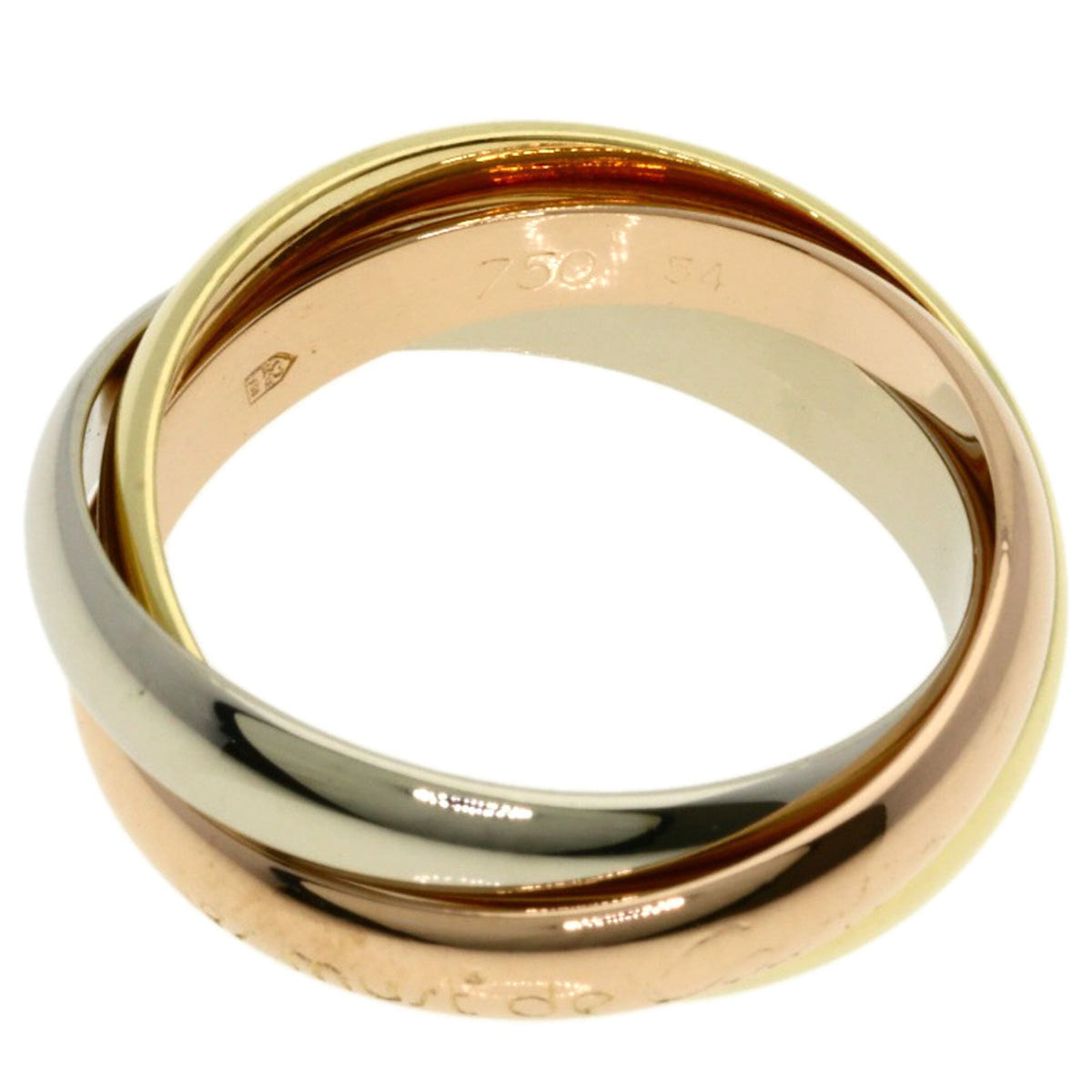 Cartier Yellow Gold (18K) Pink Gold (18K) White Gold (18K) Band Ring (Pre-Owned)