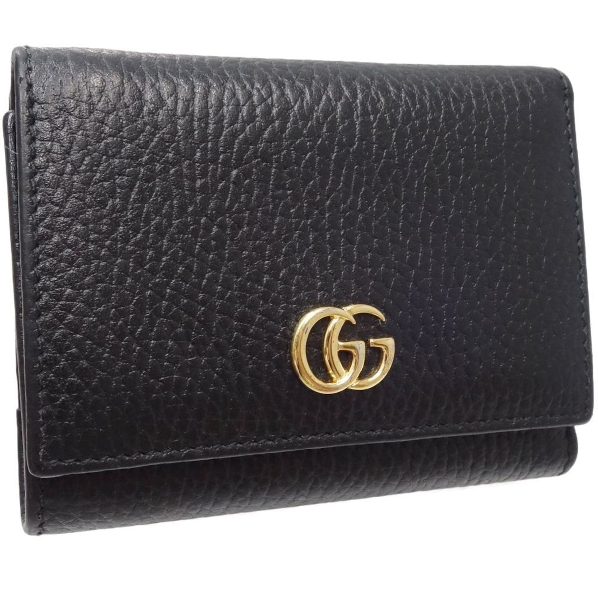 Gucci Black Leather Wallet (Tri-Fold) (Pre-Owned)
