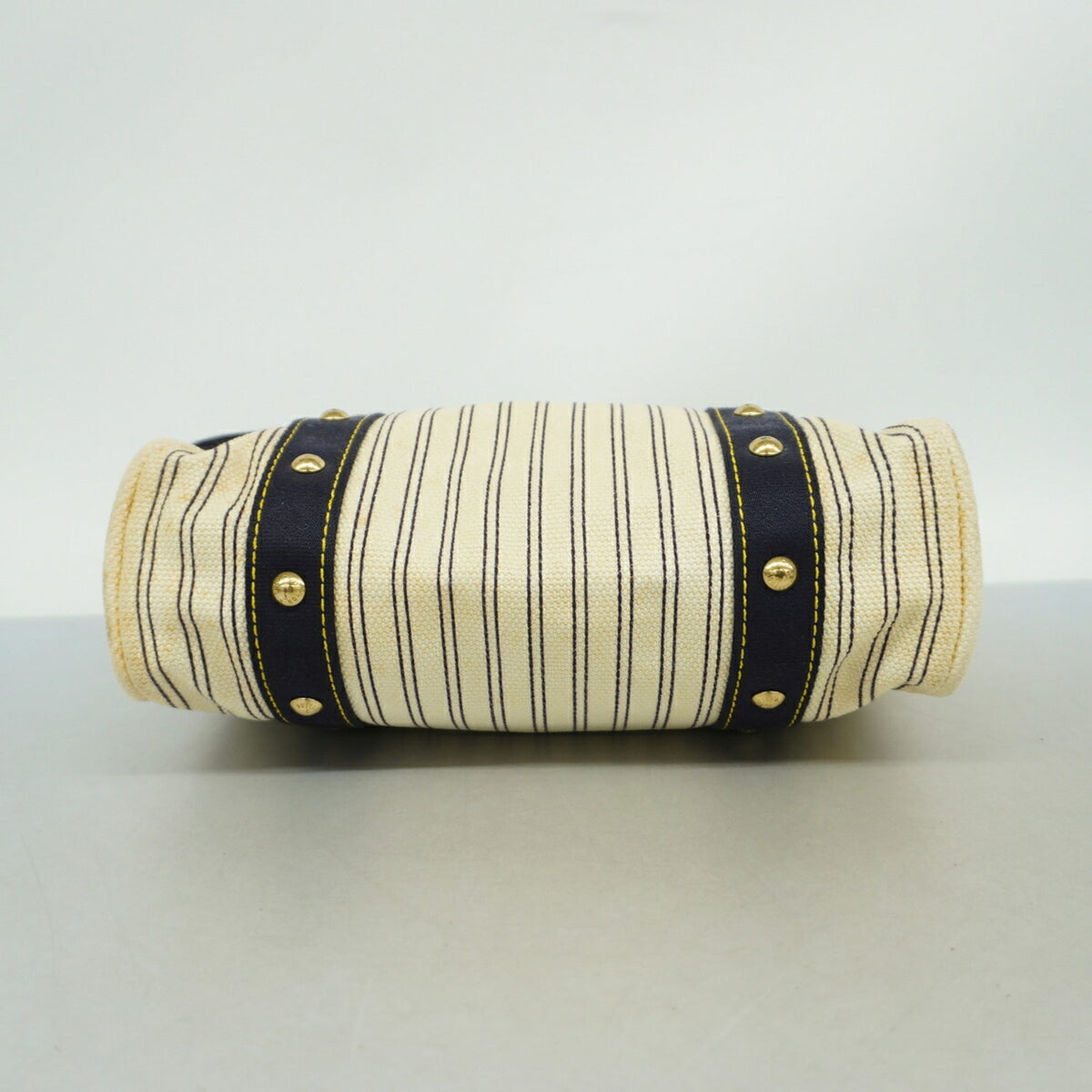 Louis Vuitton Ivory Navy Tote Bag (Pre-Owned)